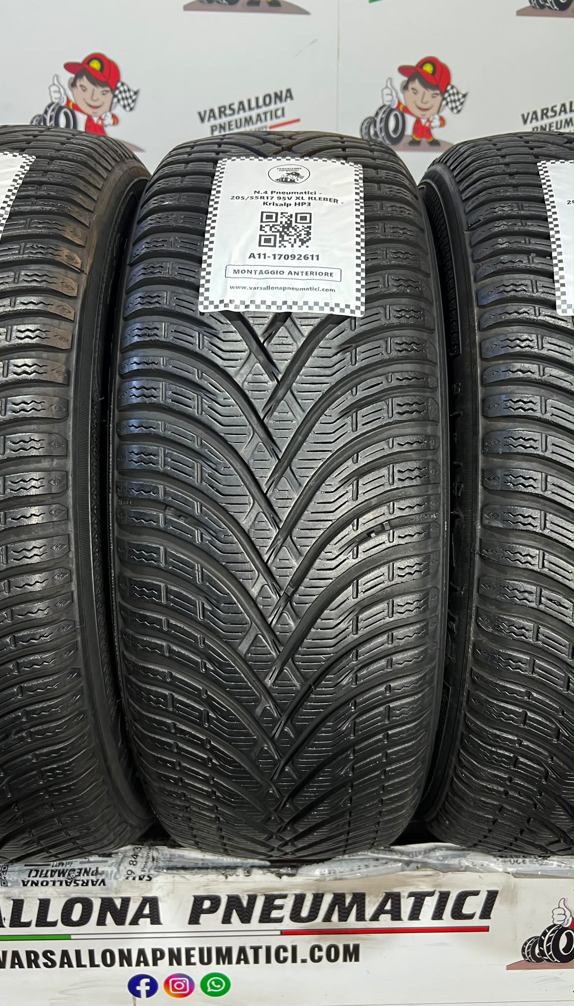 N.4 Pneumatici - 205/55R17 95V XL KLEBER - Krisalp HP3 - immagine 2