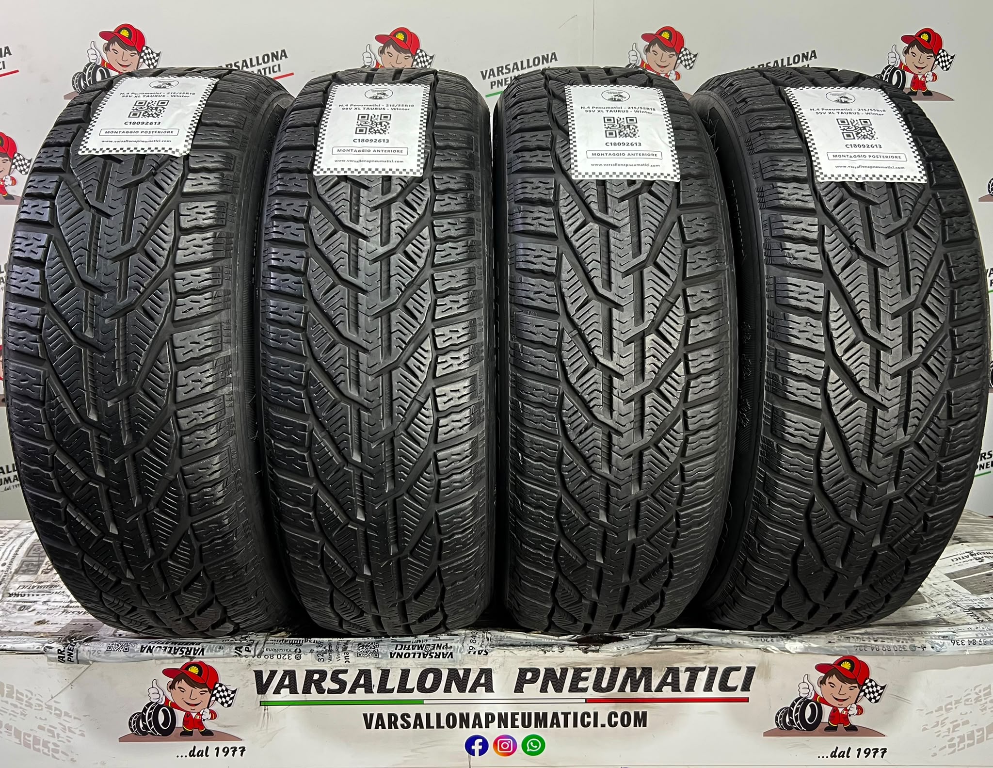 N.4 Pneumatici - 215/55R18 99V XL TAURUS - Winter