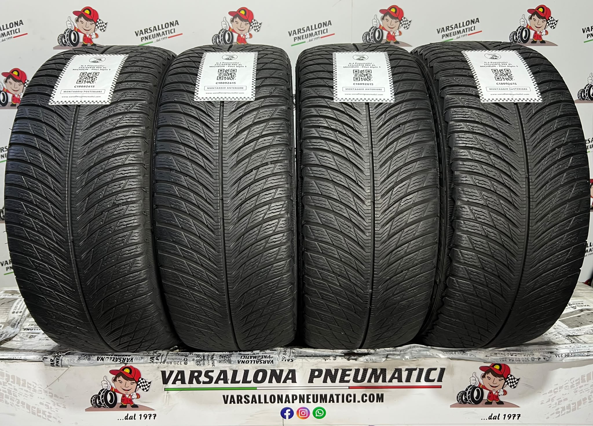 N.4 Pneumatici - 235/45R18 98V XL MICHELIN - Pilot Alpin 5