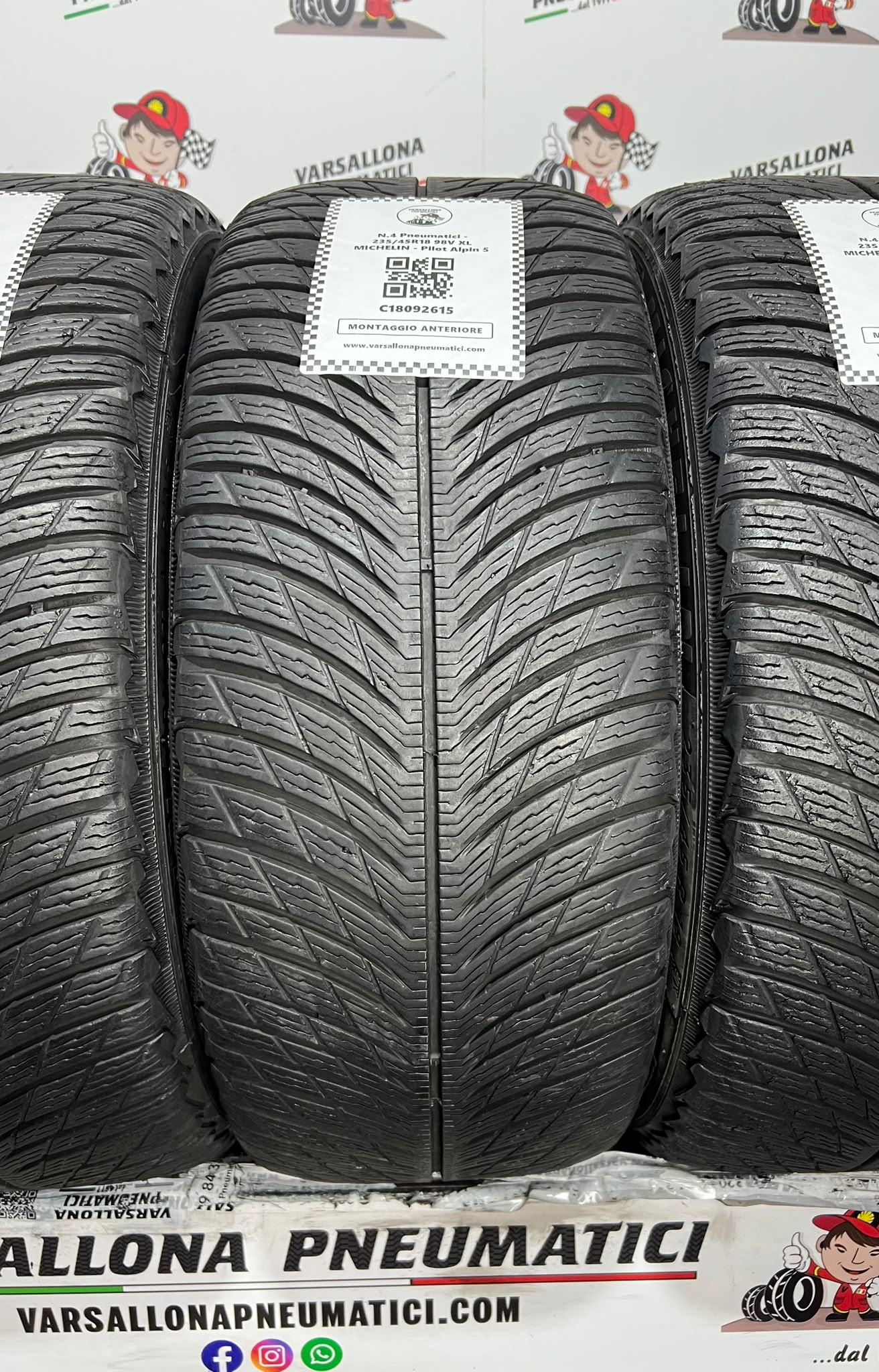 N.4 Pneumatici - 235/45R18 98V XL MICHELIN - Pilot Alpin 5 - immagine 2