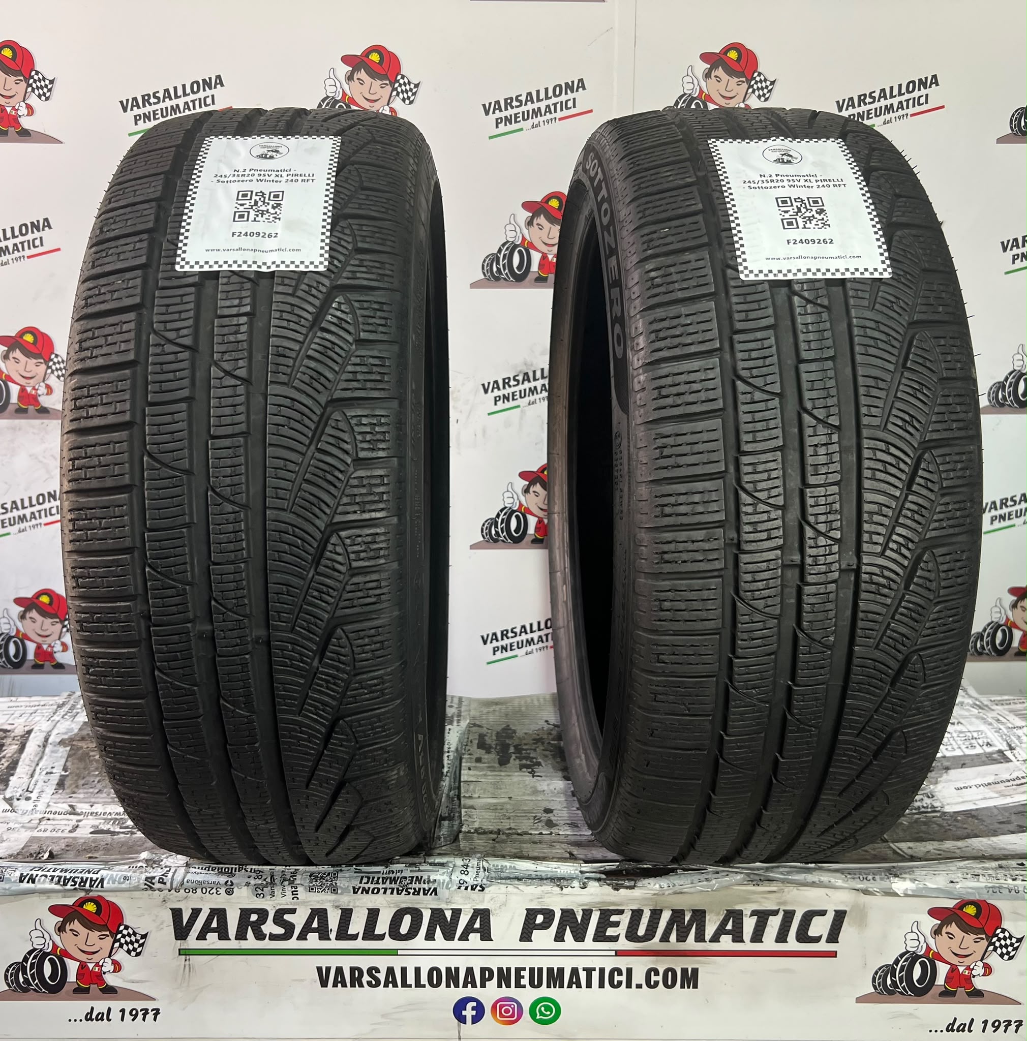 N.2 Pneumatici - 245/35R20 95V XL PIRELLI - Sottozero Winter 240 RFT