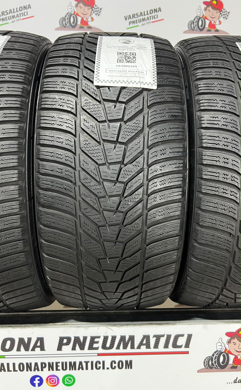 N.4 Pneumatici - 245/40R18 97V XL HANKOOK - Winter Icept Evo 3 - immagine 2