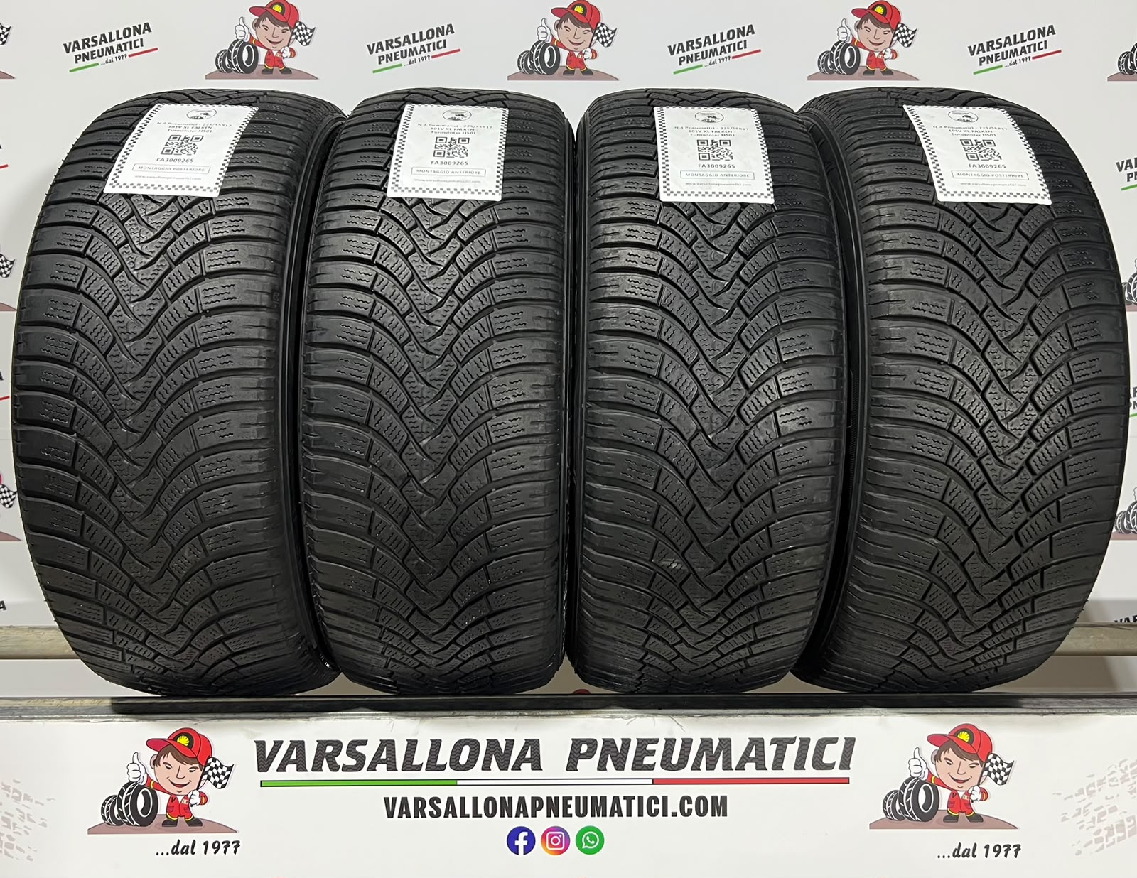 N.4 Pneumatici - 225/55R17 101V XL FALKEN - Eurowinter HS01