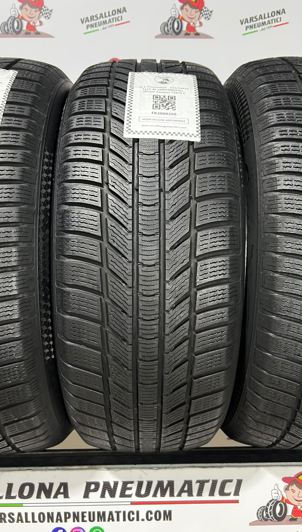 N.4 Pneumatici - 255/55R19 111V XL CONTINENTAL - Winter Contact TS870 P - immagine 2