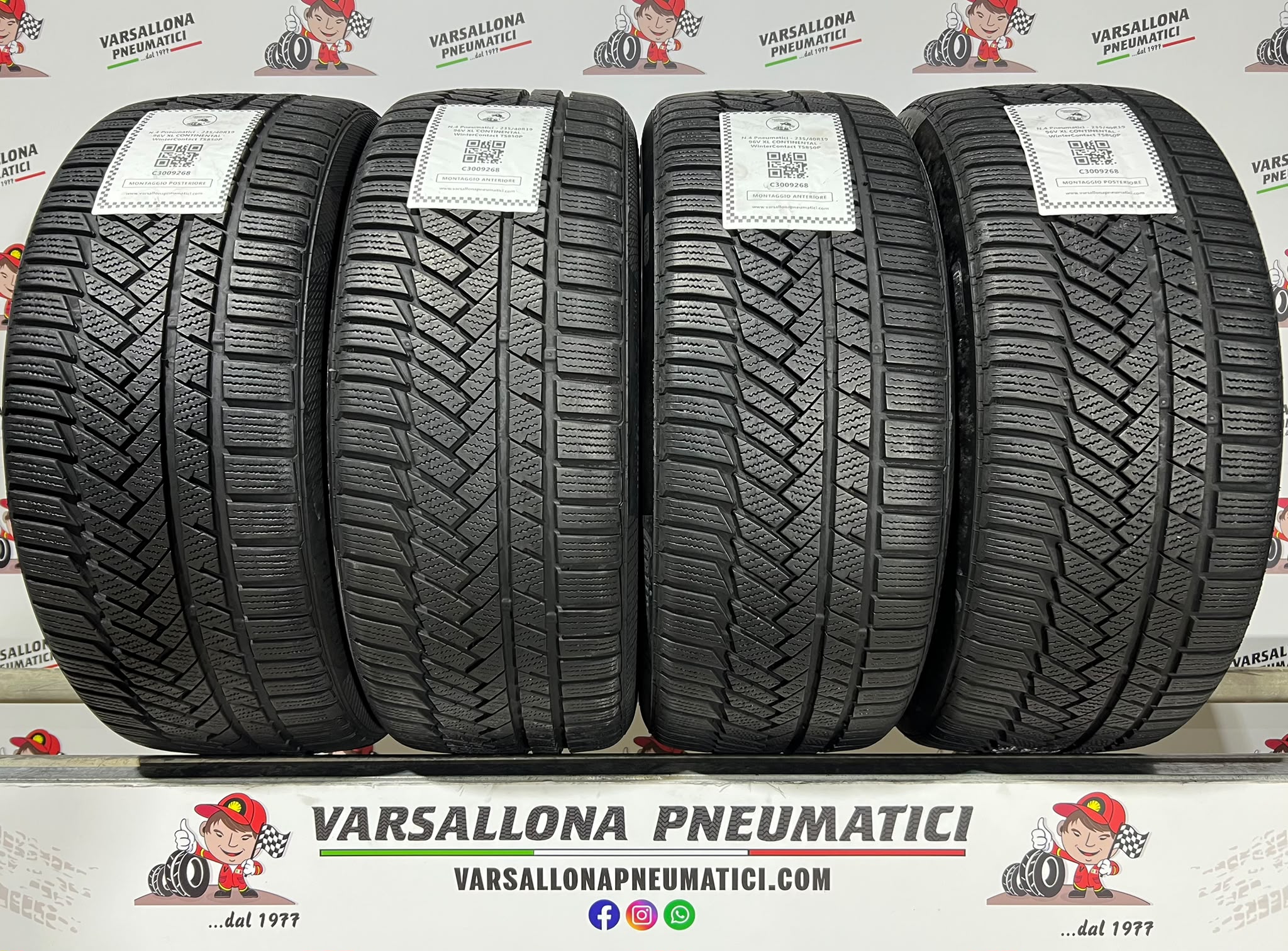 N.4 Pneumatici - 235/40R19 96V XL CONTINENTAL - WinterContact TS850P