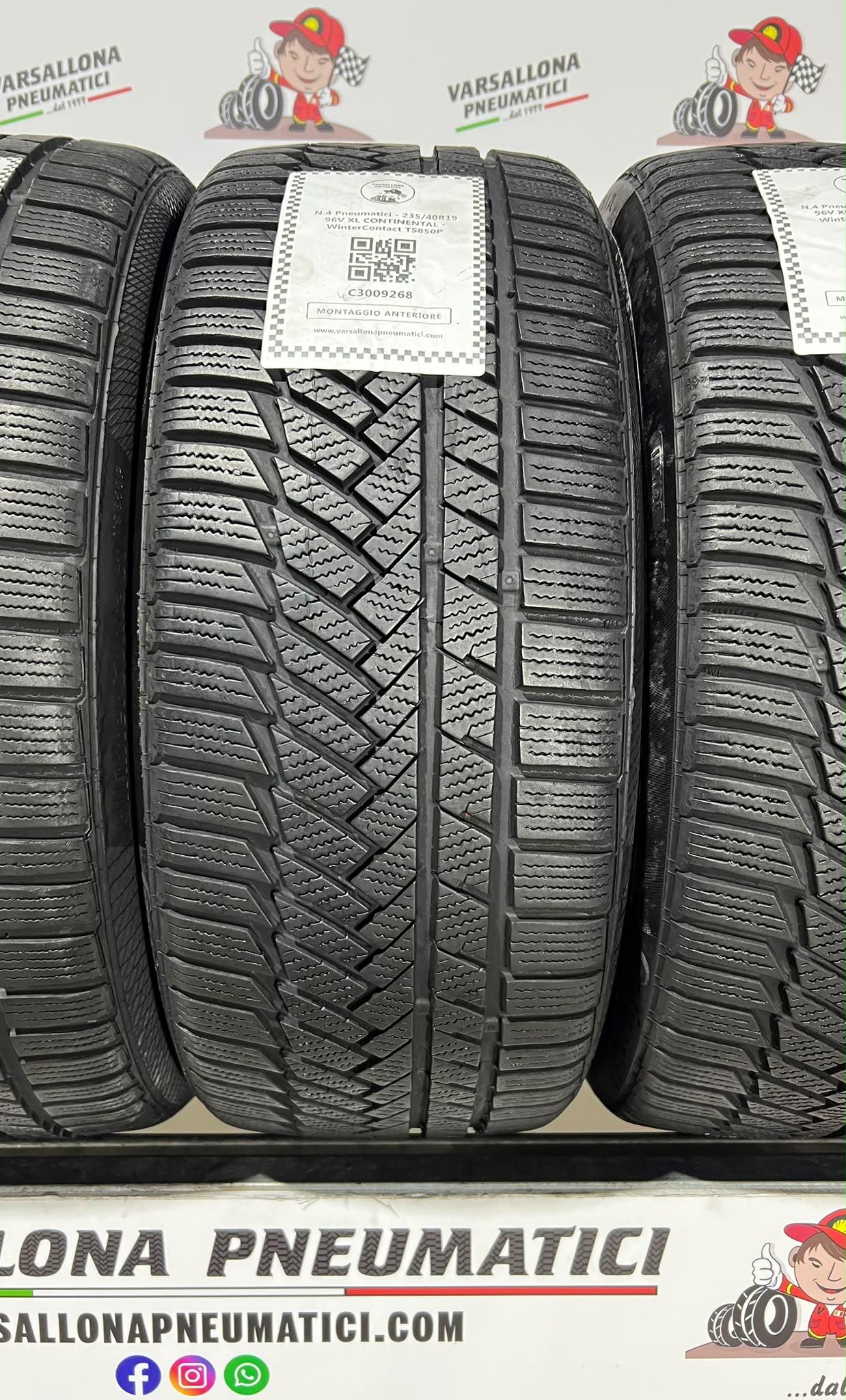 N.4 Pneumatici - 235/40R19 96V XL CONTINENTAL - WinterContact TS850P - immagine 2
