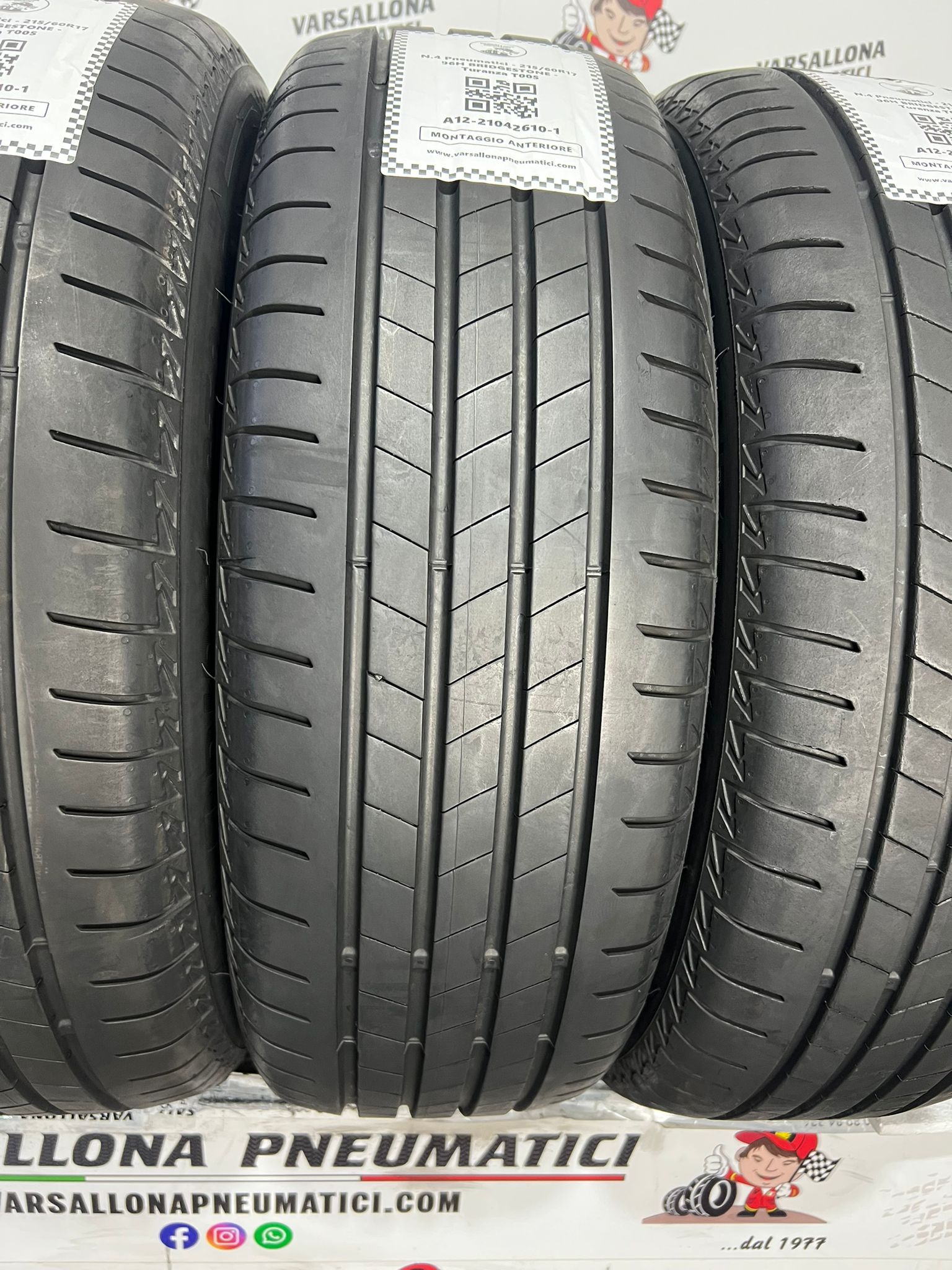 N.4 Pneumatici - 215/60R17 96H BRIDGESTONE - Turanza T005 - immagine 3