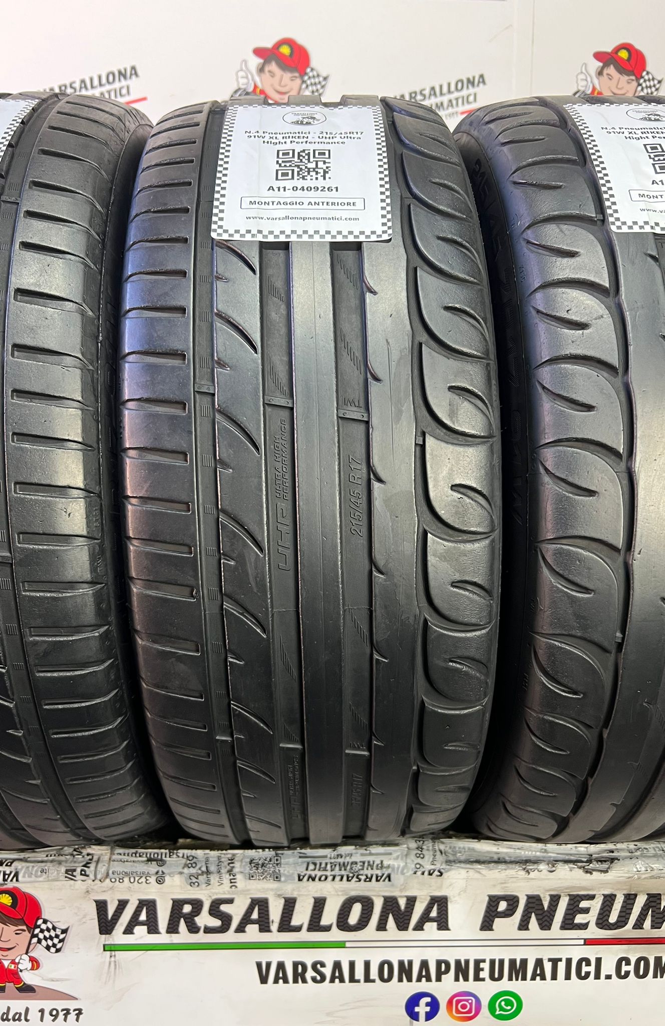 N.4 Pneumatici - 215/45R17 91W XL RIKEN - UHP Ultra Hight Perfermance - immagine 2