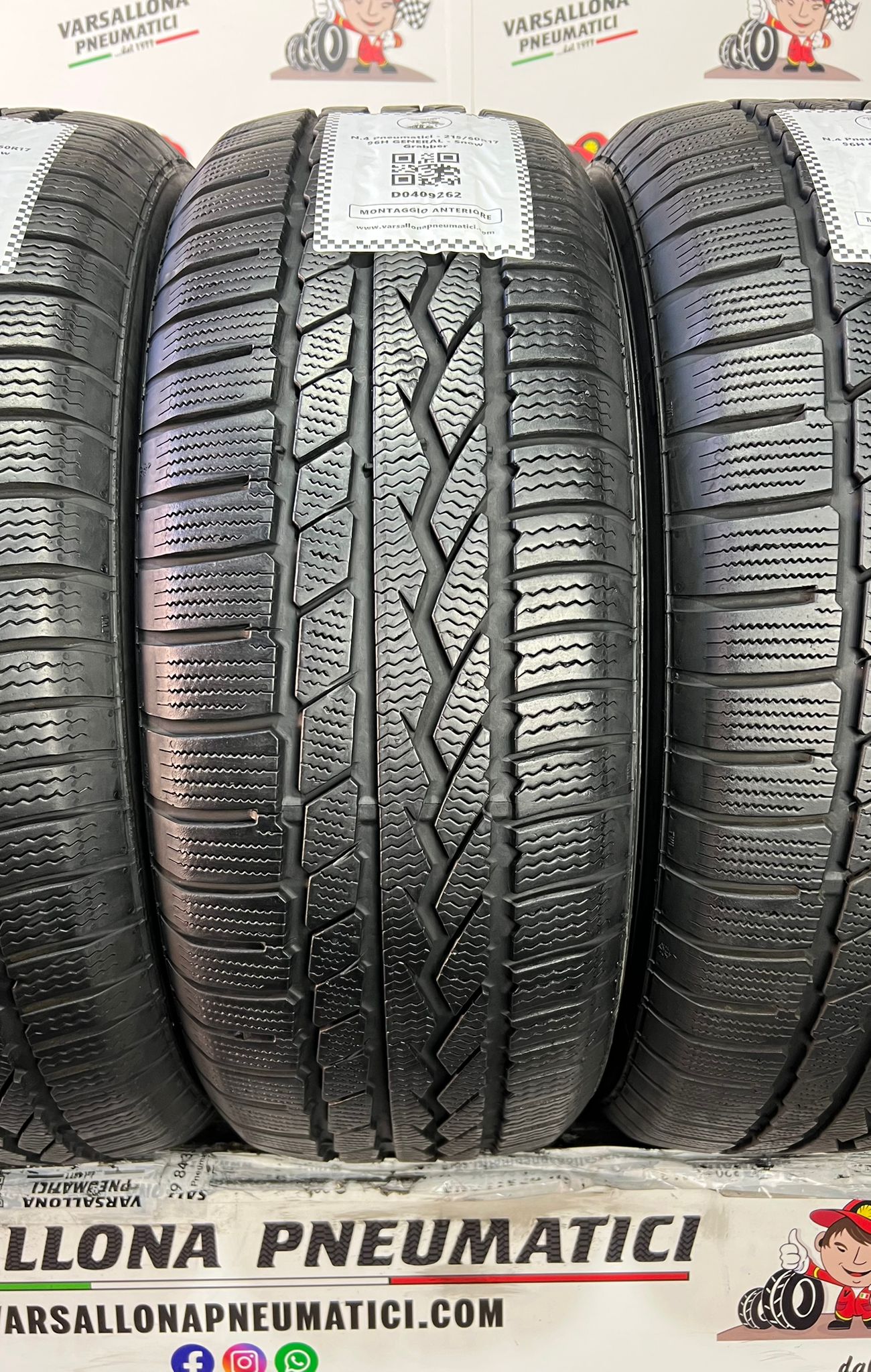 N.4 Pneumatici - 215/60R17 96H GENERAL - Snow Grabber - immagine 2