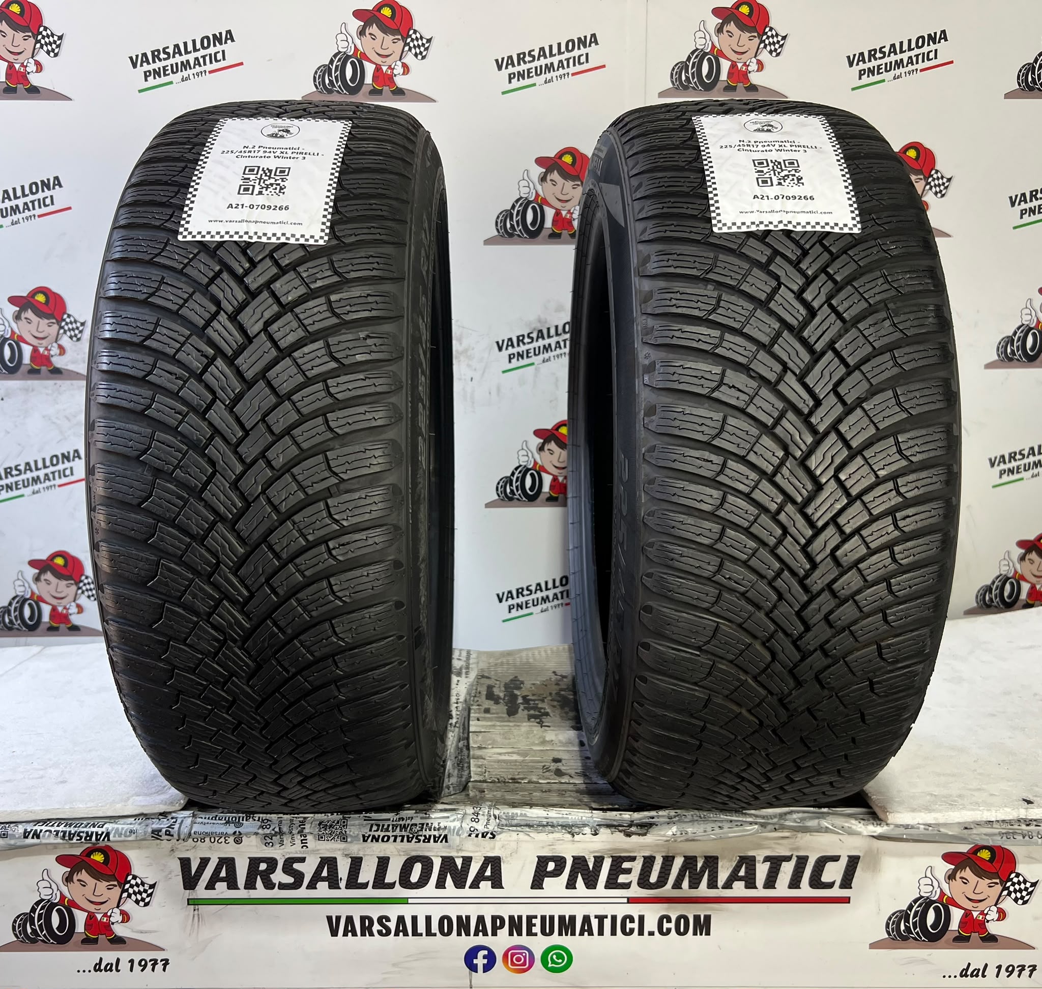 N.2 Pneumatici - 225/45R17 94V XL PIRELLI - Cinturato Winter 3