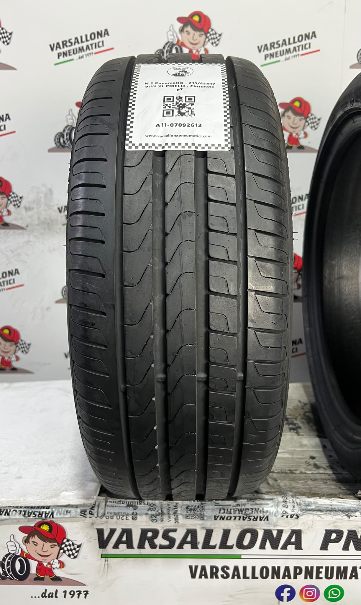 N.2 Pneumatici - 215/45R17 91W XL PIRELLI - Cinturato P7 - immagine 2