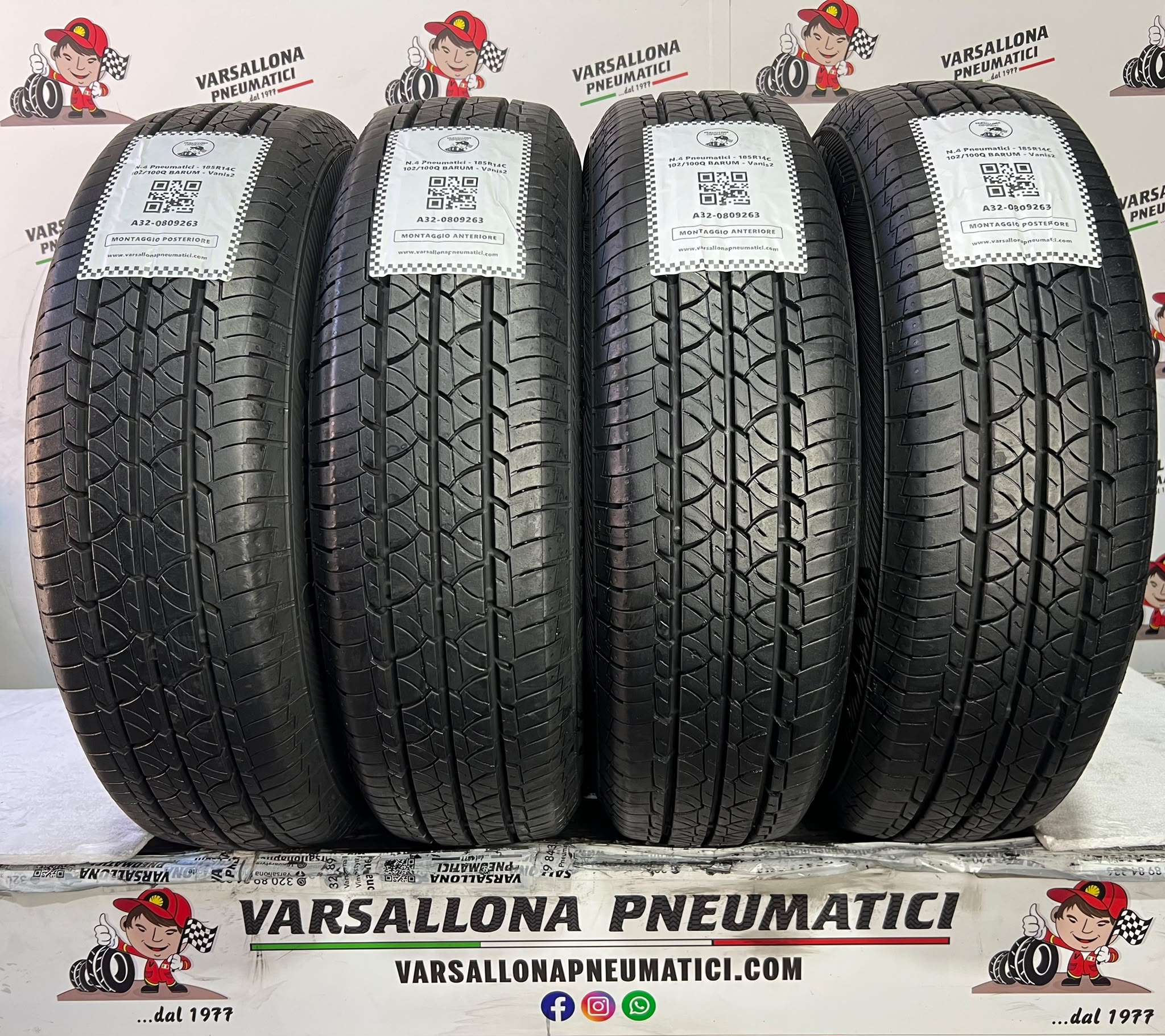 N.4 Pneumatici - 185R14C 102/100Q BARUM - Vanis 2