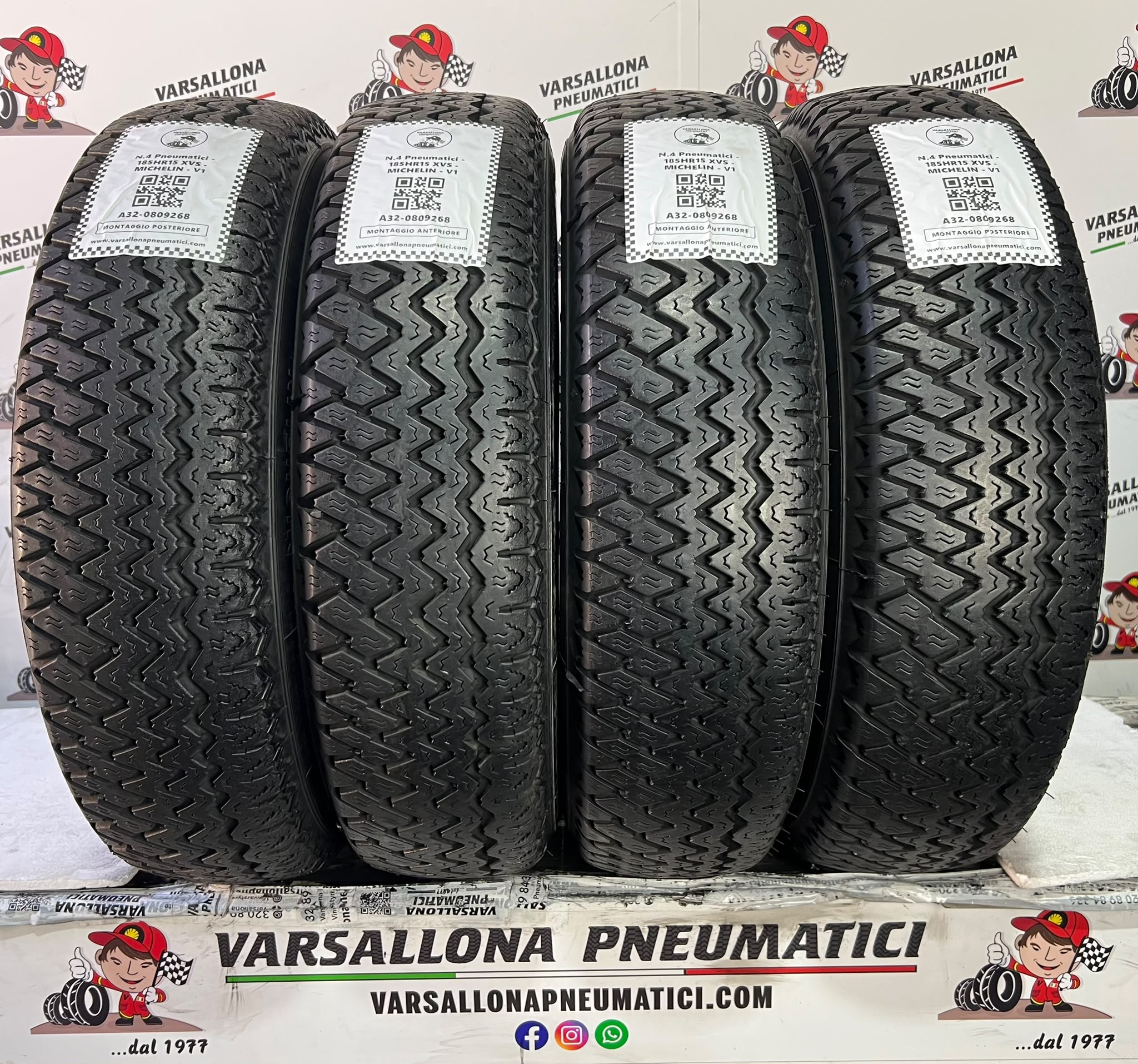 N.4 Pneumatici - 185HR15 XVS - MICHELIN - V1