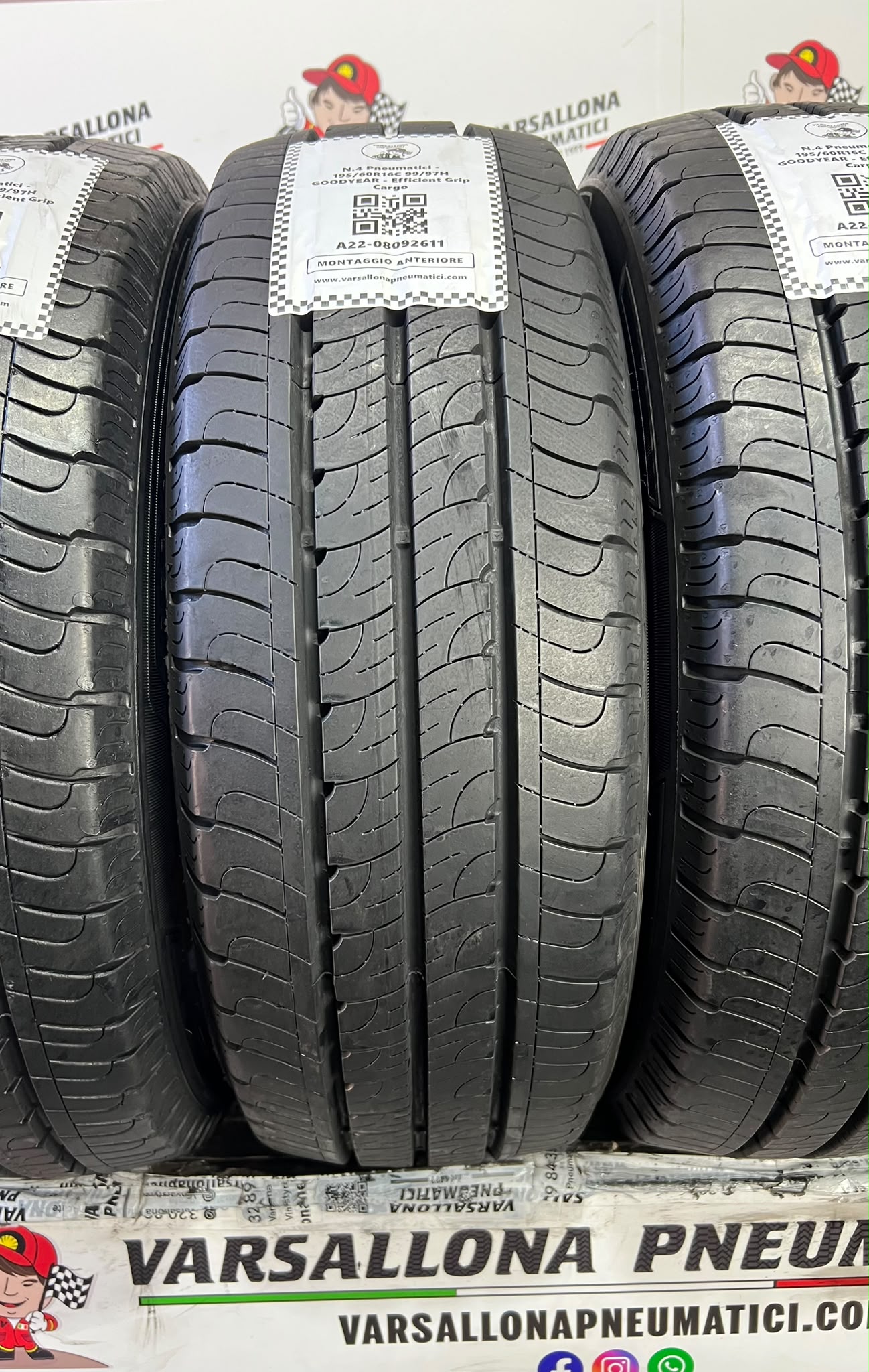 N.4 Pneumatici - 195/60R16C 99/97H GOODYEAR - Efficient Grip Cargo - immagine 2
