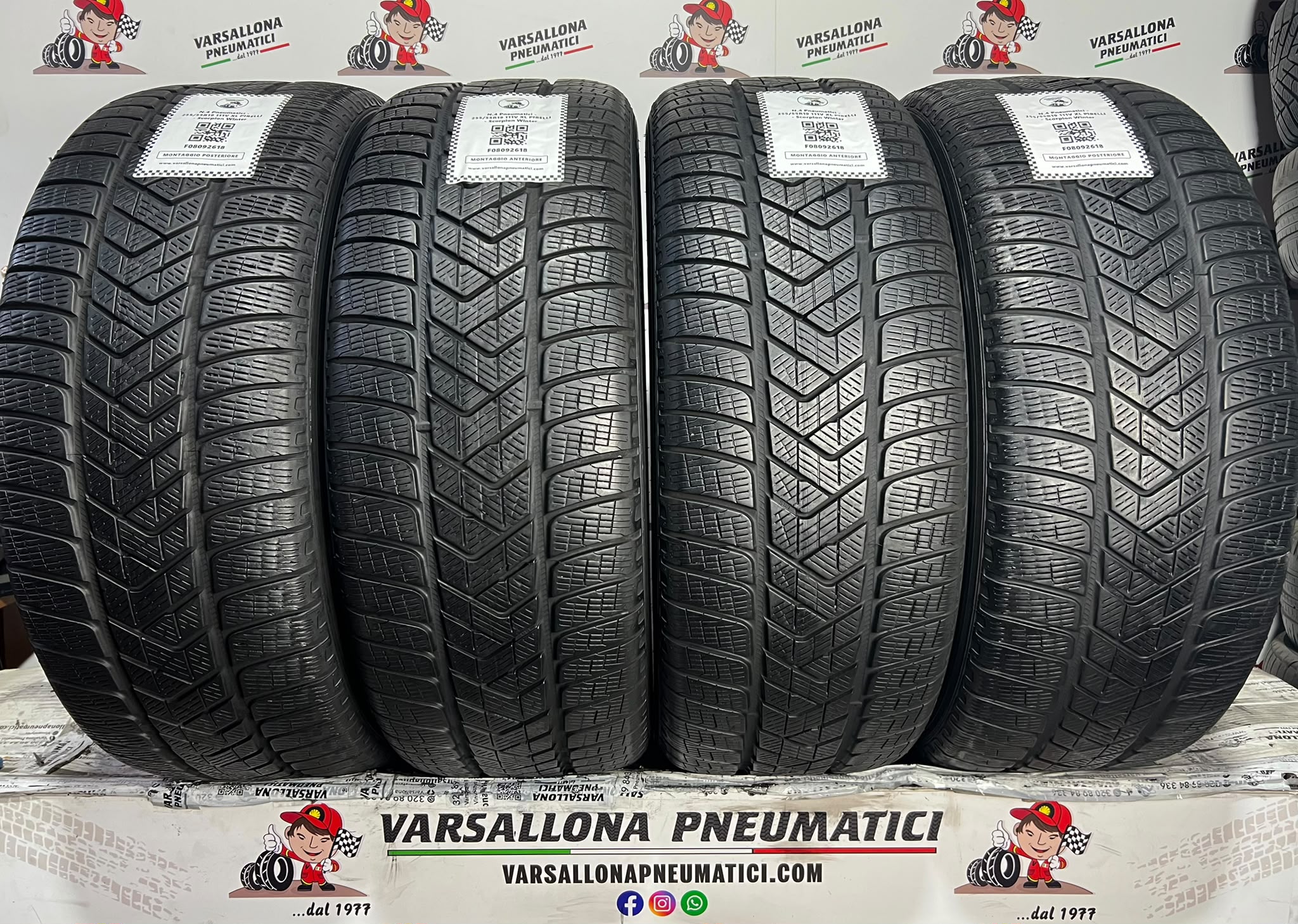 N.4 Pneumatici - 255/55R19 111V XL PIRELLI - Scorpion Winter