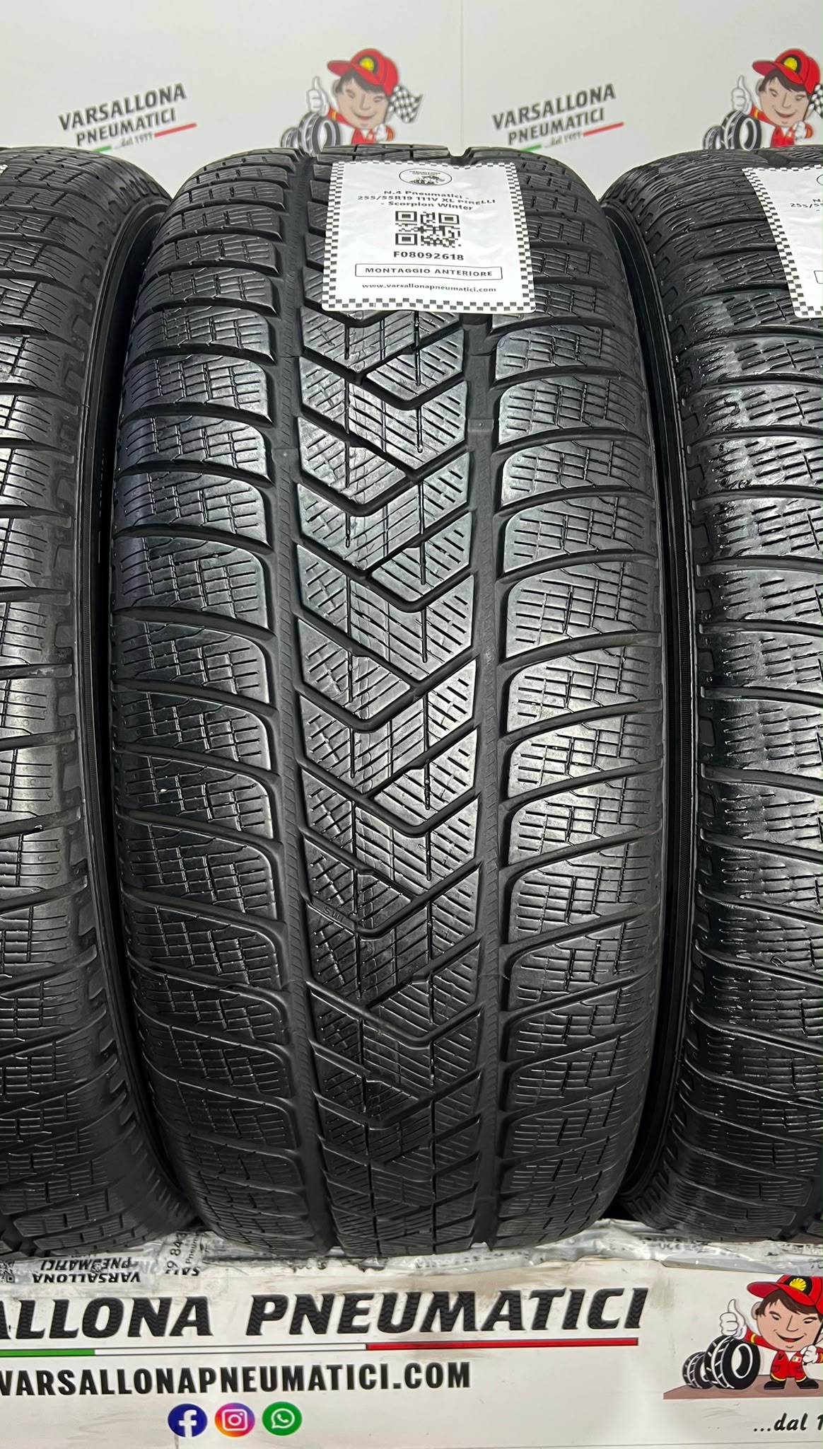 N.4 Pneumatici - 255/55R19 111V XL PIRELLI - Scorpion Winter - immagine 2