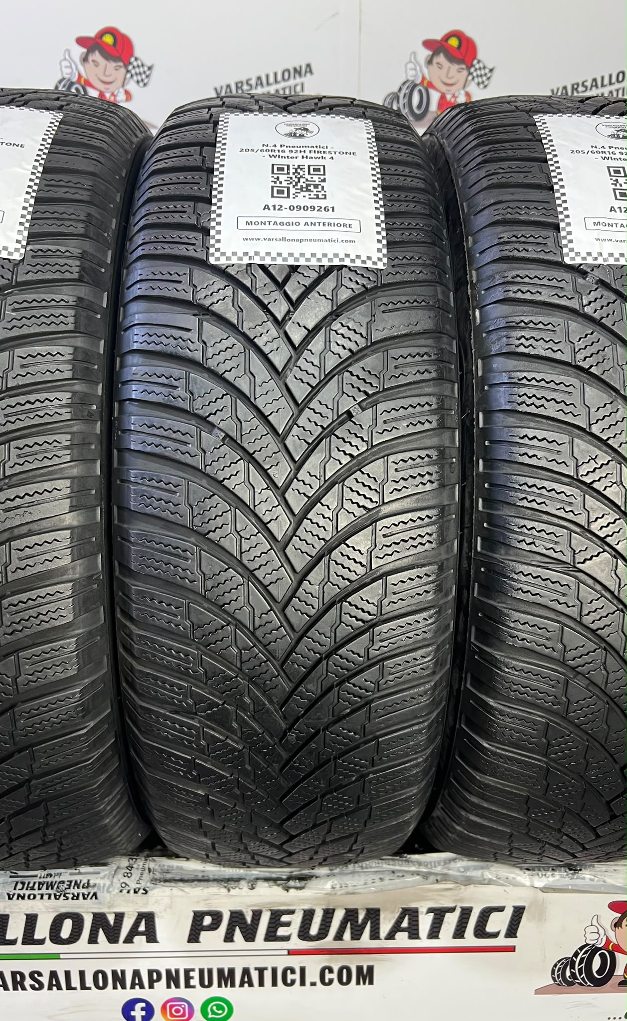 N.4 Pneumatici - 205/60R16 92H FIRESTONE - Winter Hawk 4 - immagine 2