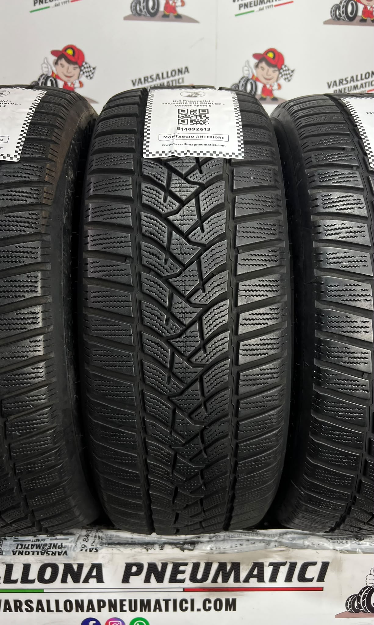 N.4 Pneumatici - 205/55R16 91H DUNLOP - Winter Sport 5 - immagine 2