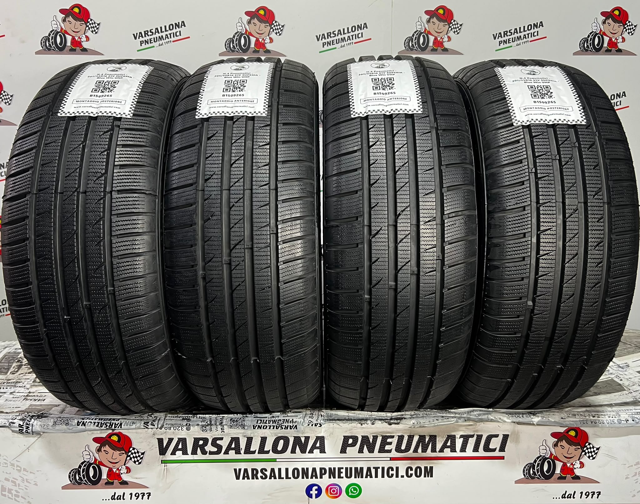 N.4 Pneumatici - 205/55R16 91V SUPERIA - Blue Win UHP