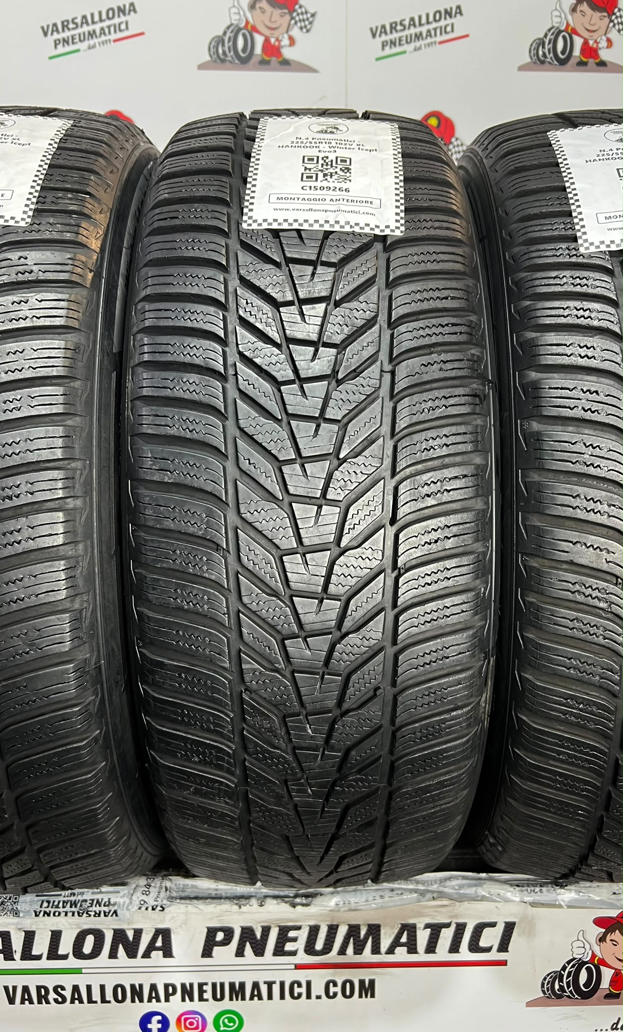 N.4 Pneumatici - 225/55R18 102V XL HANKOOK - Winter Icept Evo3 - immagine 2