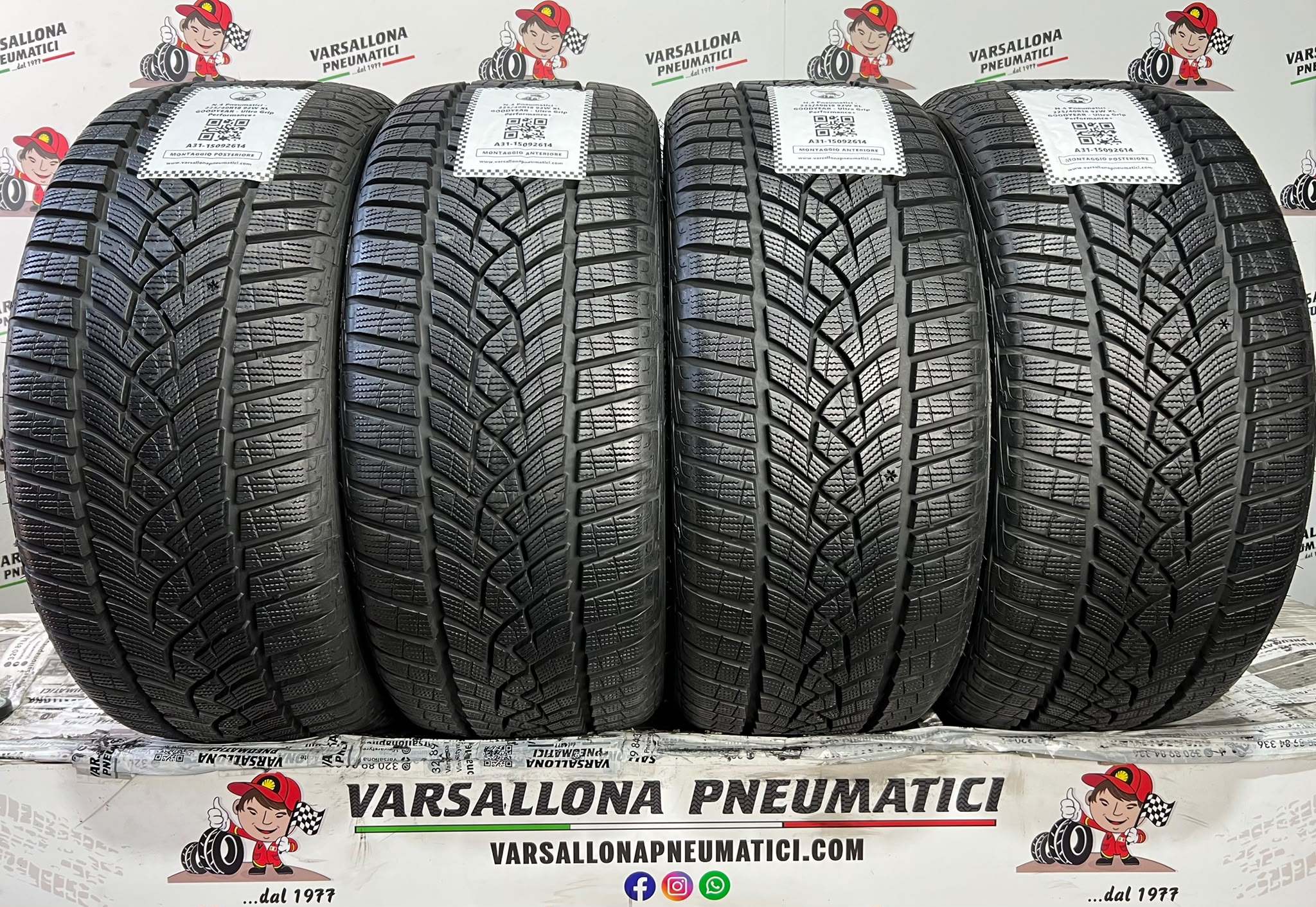 N.4 Pneumatici - 225/40R18 92W XL GOODYEAR - Ultra Grip Performance+