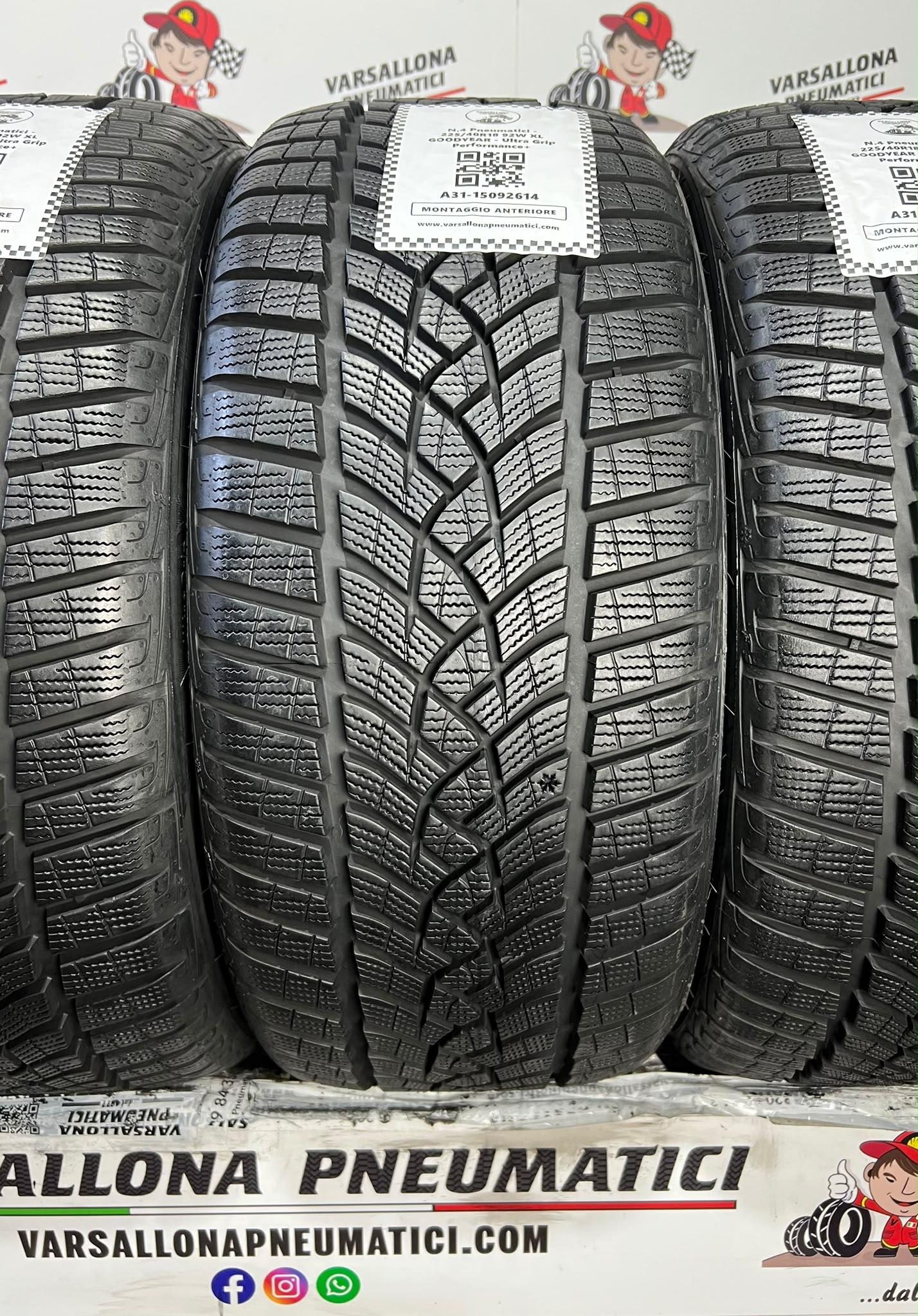 N.4 Pneumatici - 225/40R18 92W XL GOODYEAR - Ultra Grip Performance+ - immagine 2