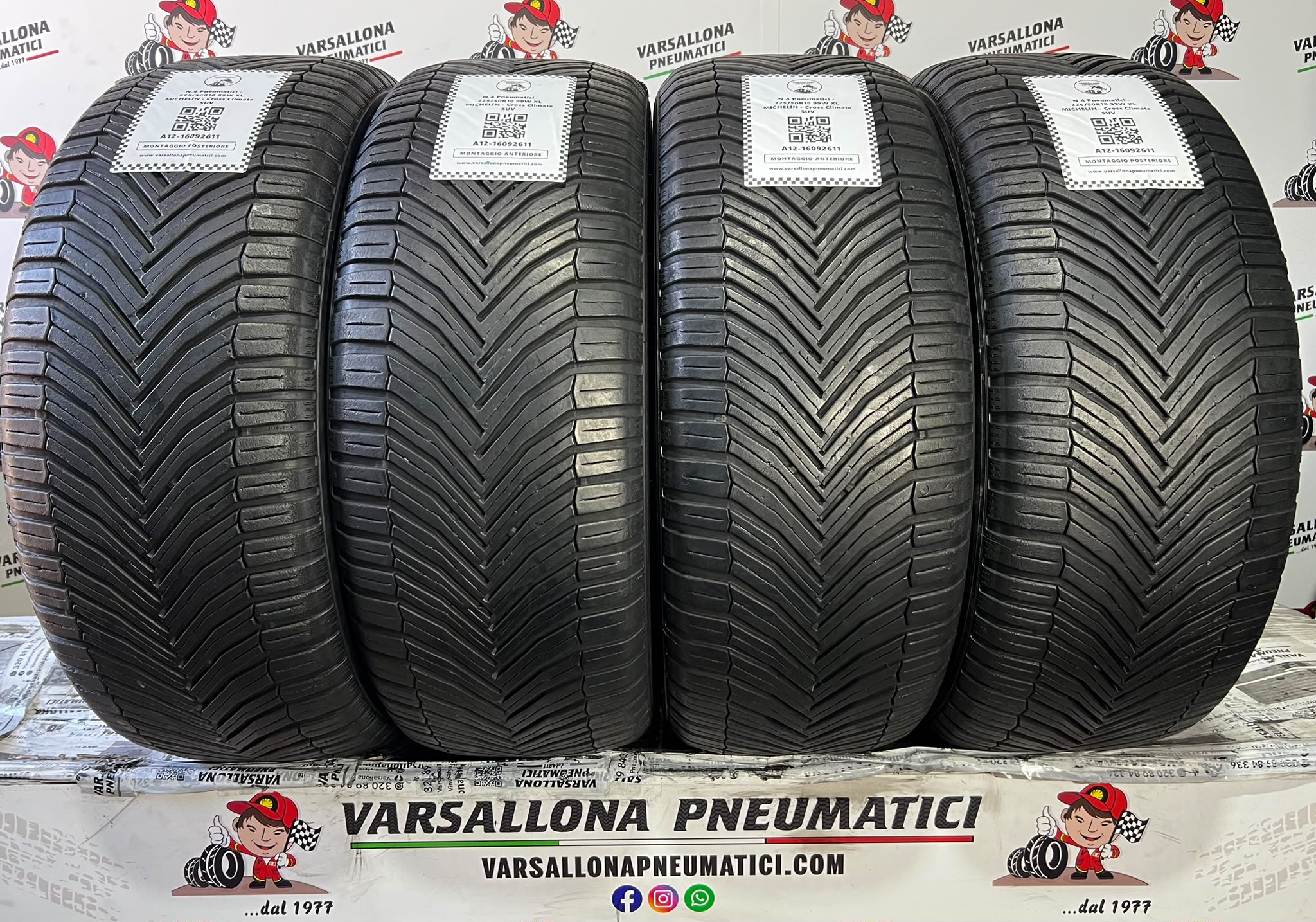 N.4 Pneumatici - 225/50R18 99W XL MICHELIN - Cross Climate SUV