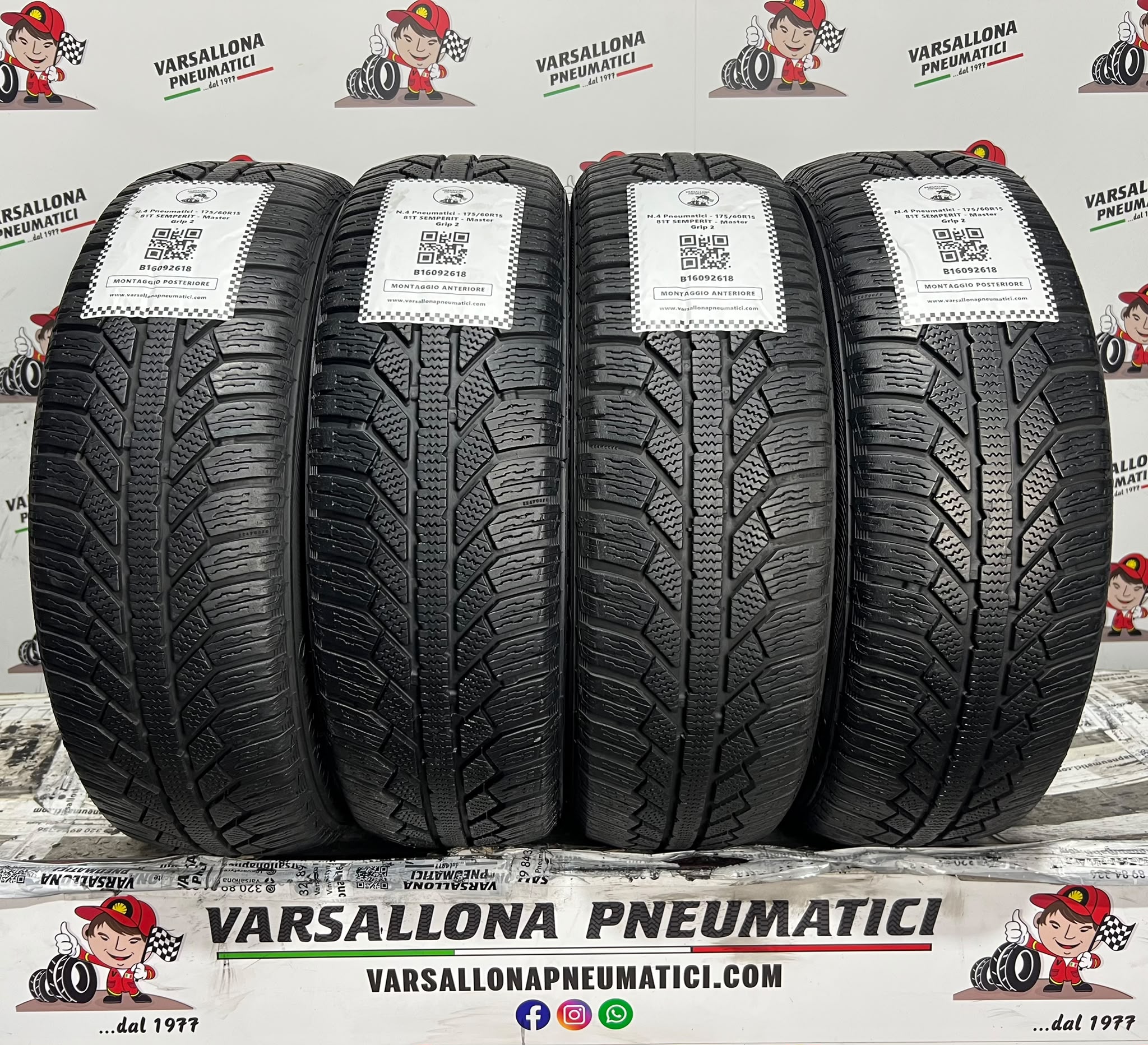 N.4 Pneumatici - 175/60R15 81T SEMPERIT - Master Grip 2