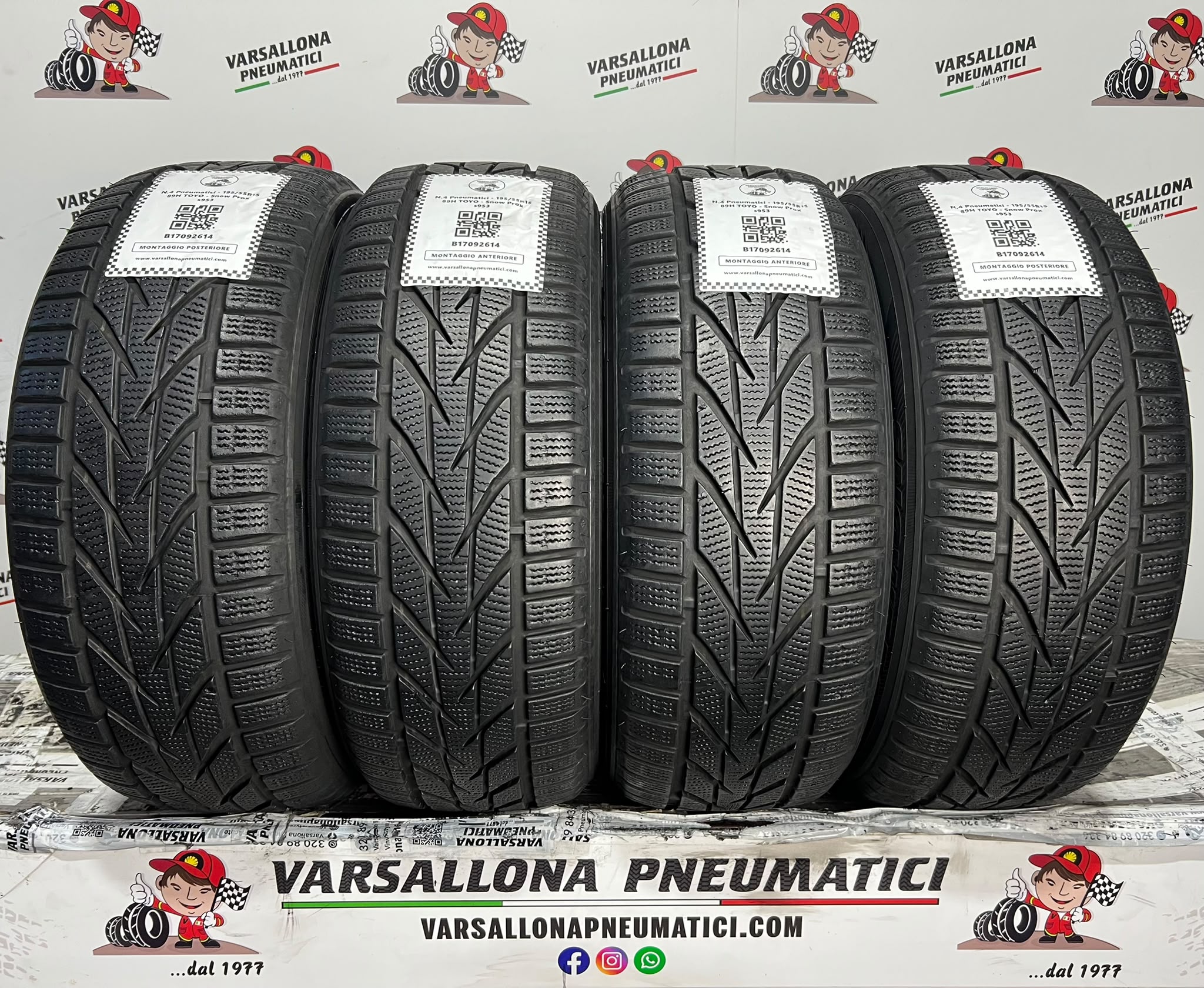 N.4 Pneumatici - 195/55R15 89H TOYO - Snow Prox s953