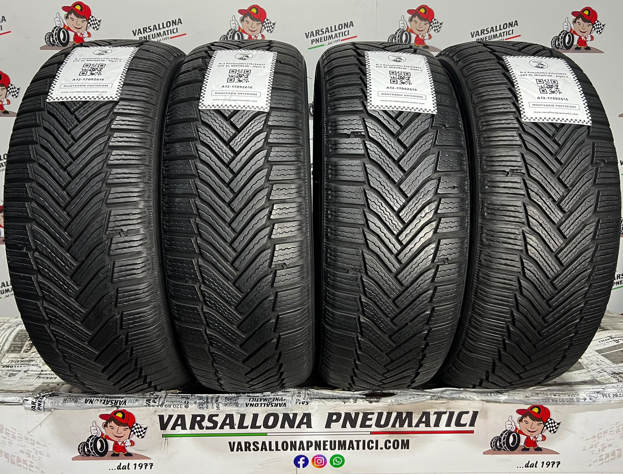 N.4 Pneumatici 215/55R17 94V XL MICHELIN - Alpin 6