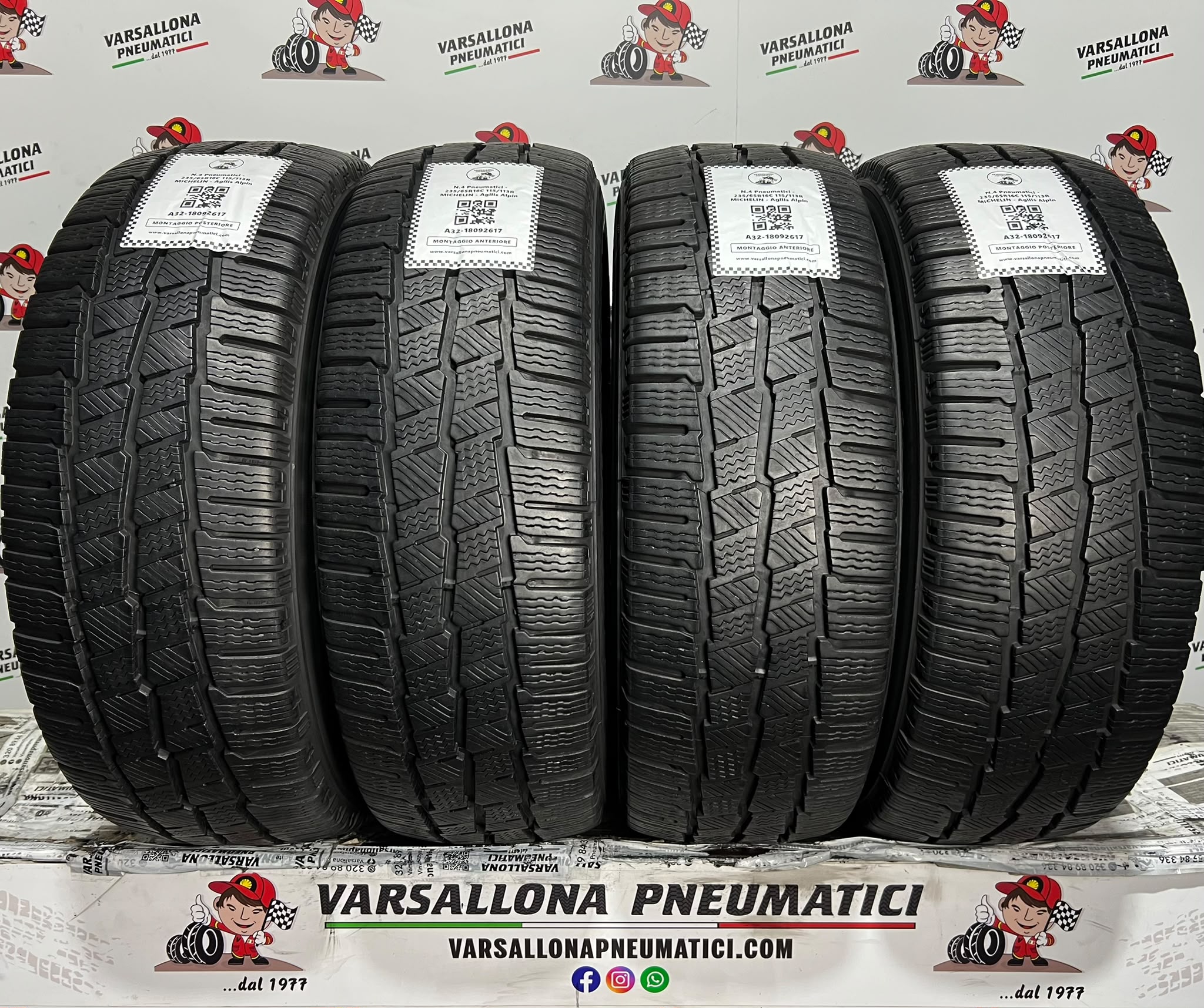 N.4 Pneumatici - 235/65R16C 115/113R MICHELIN - Agilis Alpin