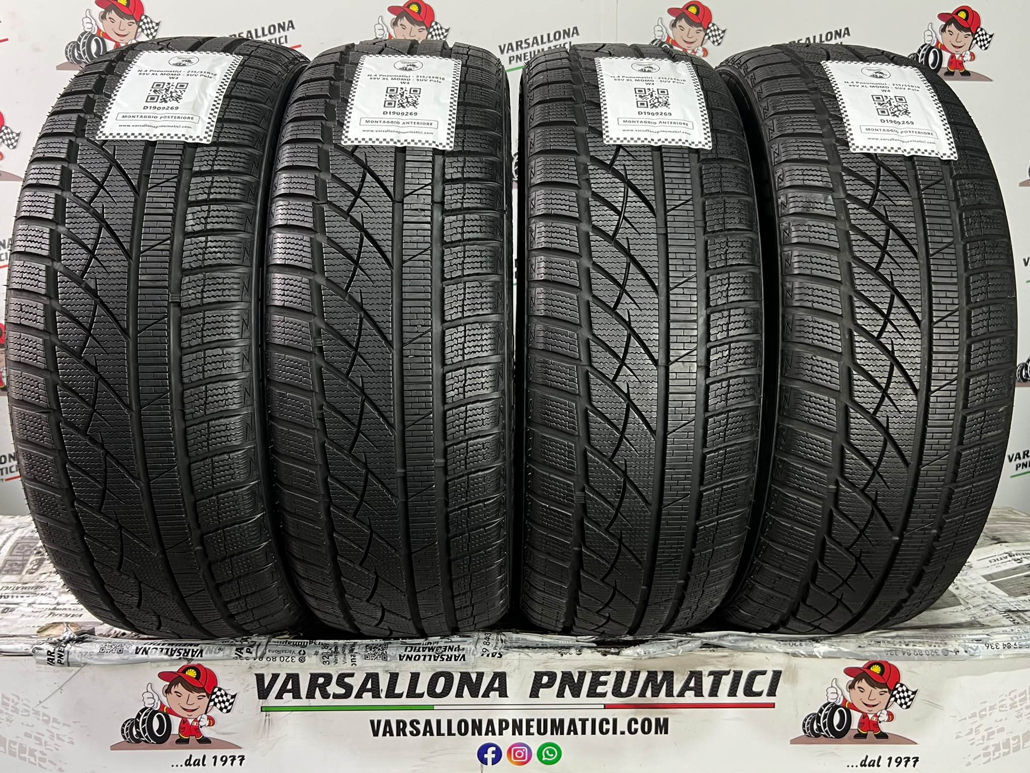N.4 Pneumatici - 215/55R18 99V XL MOMO - SUV Pole W4