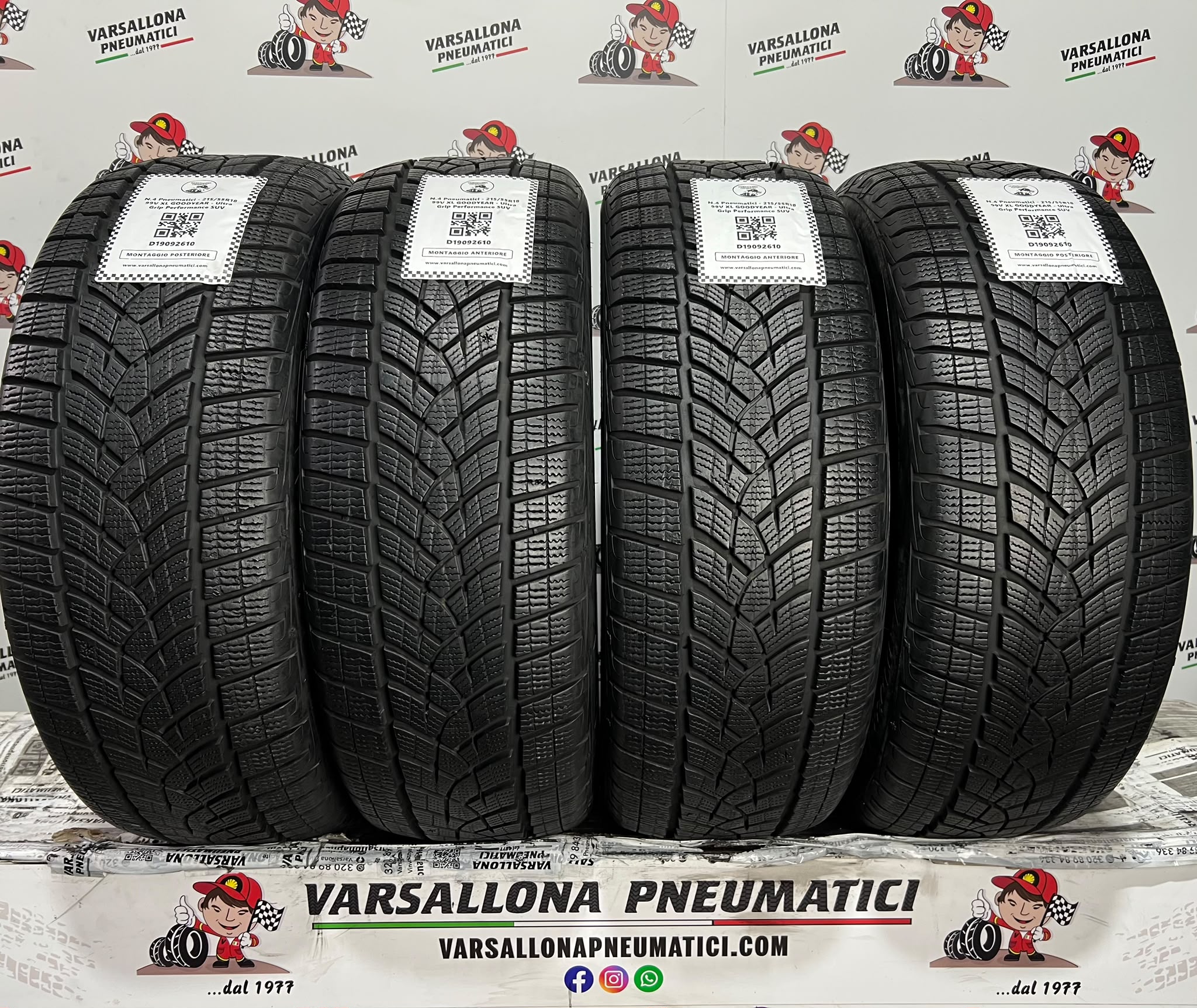 N.4 Pneumatici - 215/55R18 99V XL GOODYEAR - Ultra Grip Performance SUV