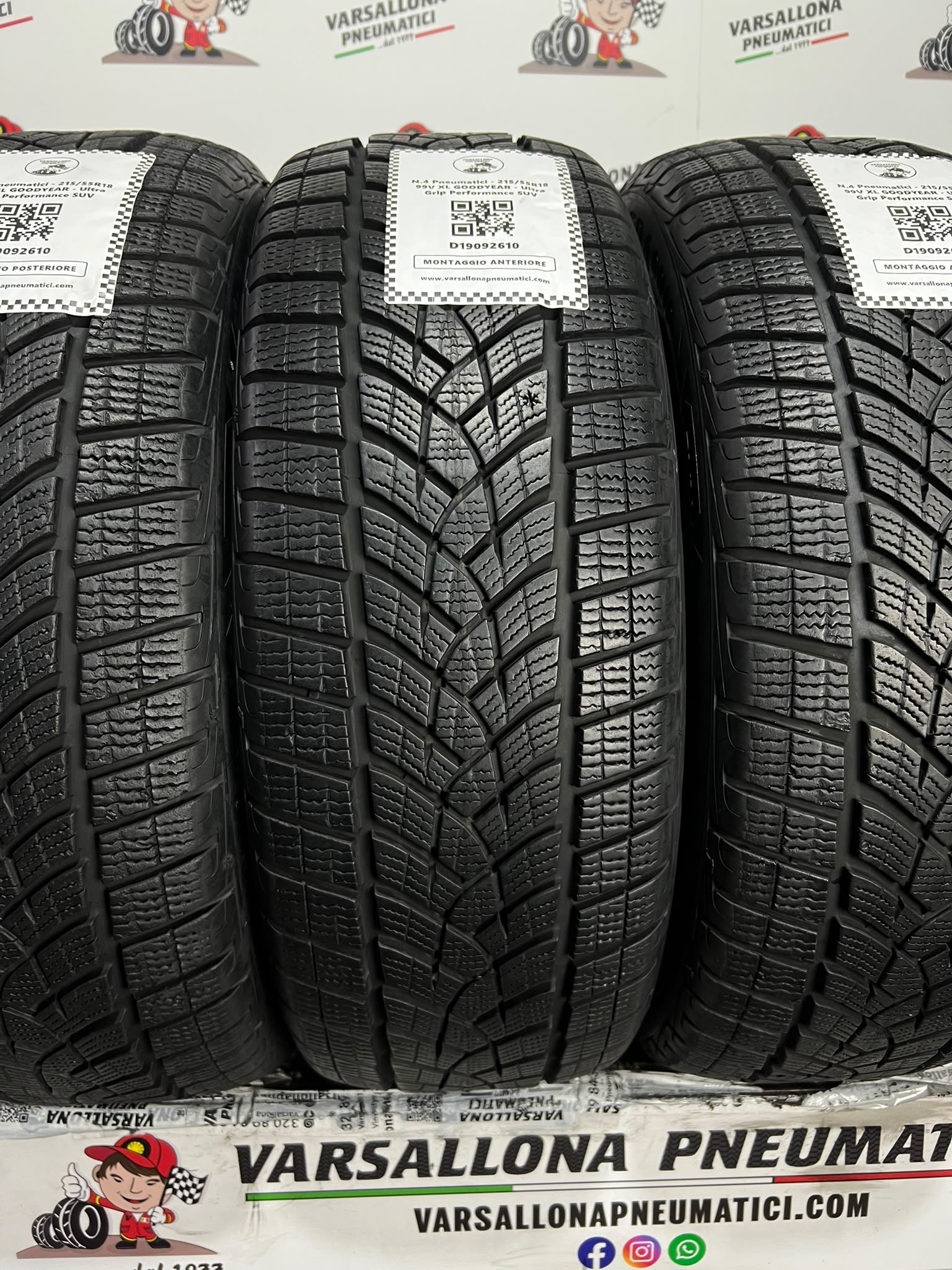 N.4 Pneumatici - 215/55R18 99V XL GOODYEAR - Ultra Grip Performance SUV - immagine 2