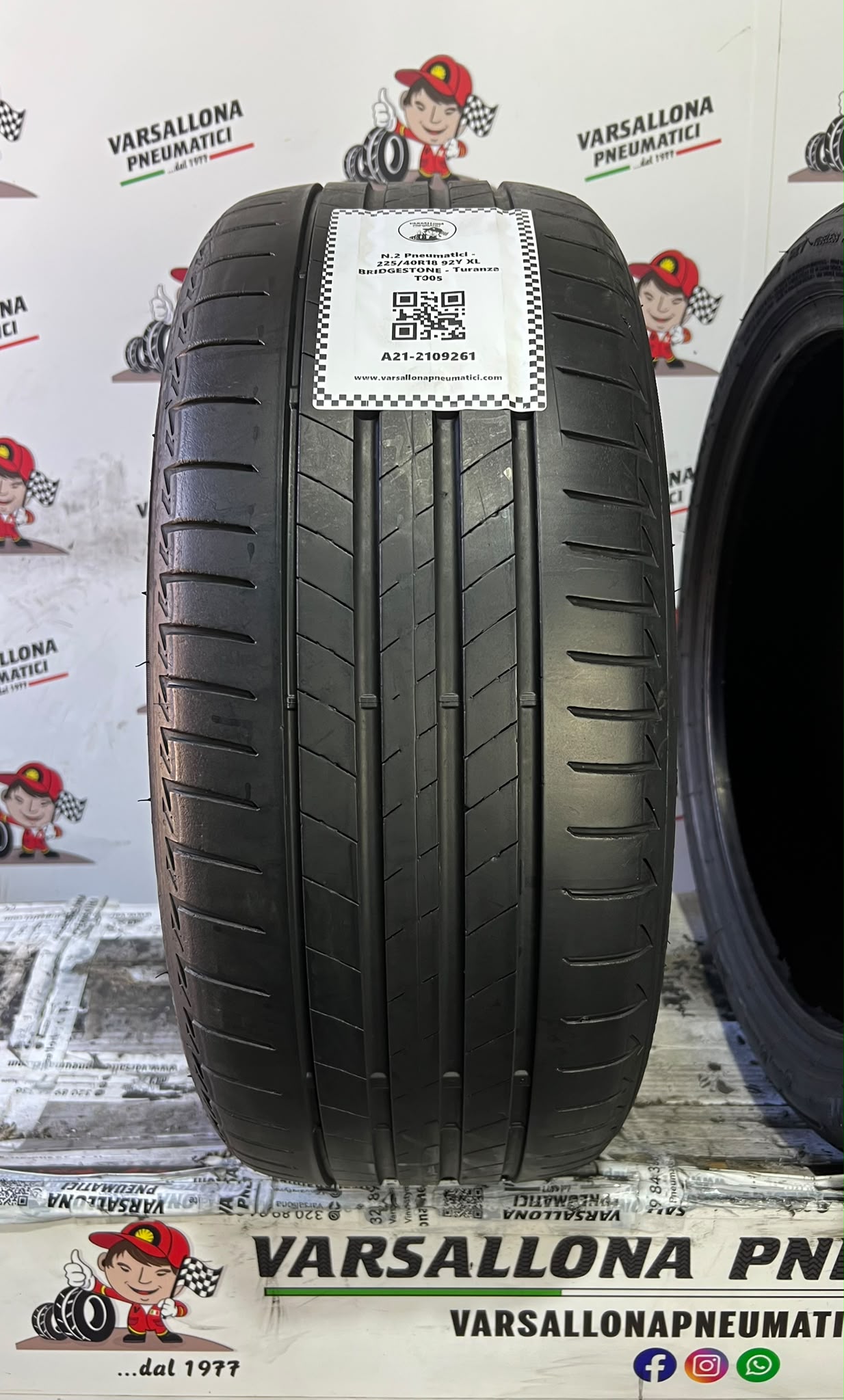 N.2 Pneumatici - 225/40R18 92Y XL BRIDGESTONE - Turanza T005 - immagine 2