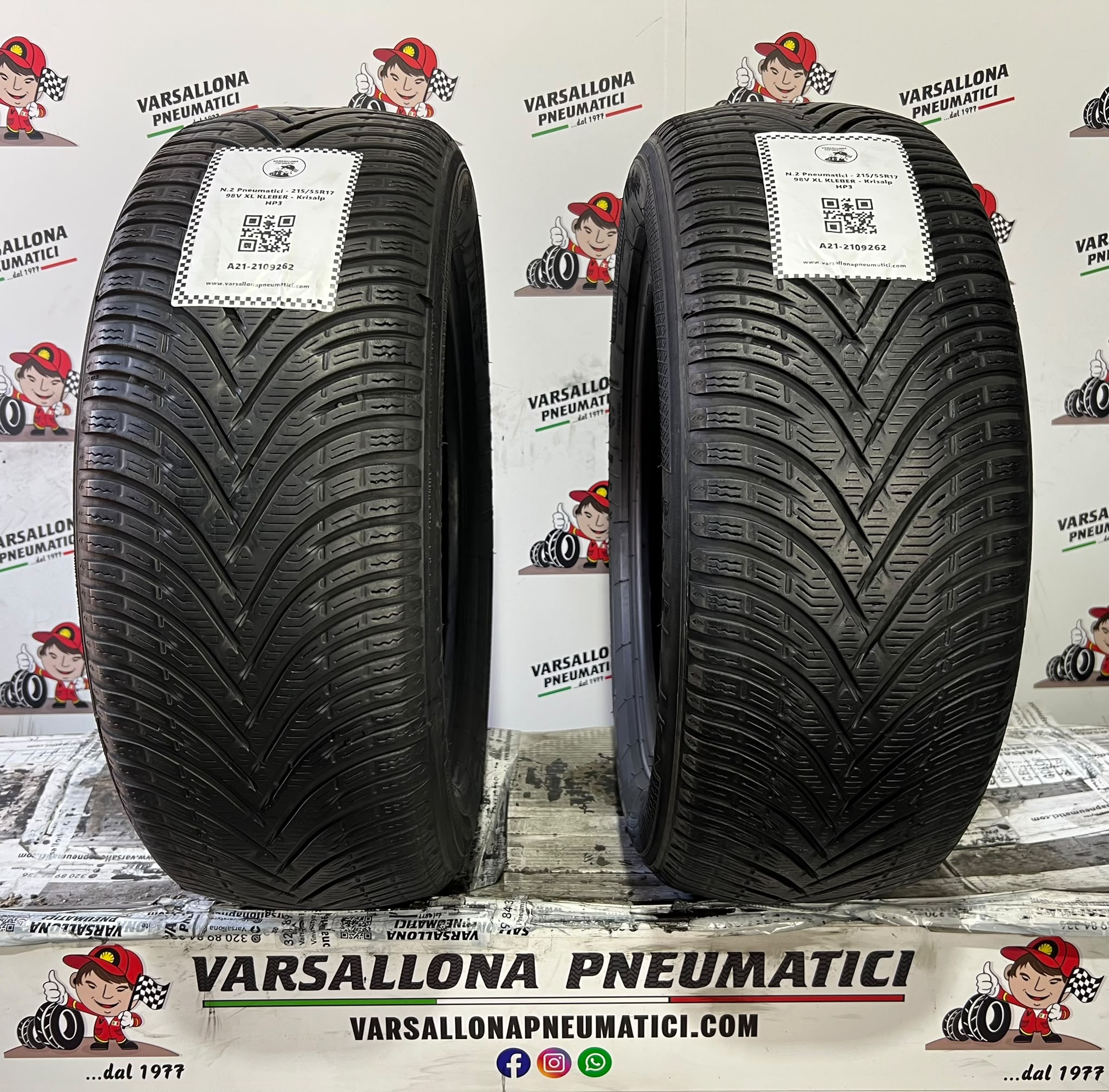 N.2 Pneumatici - 215/55R17 98V XL KLEBER - Krisalp HP3
