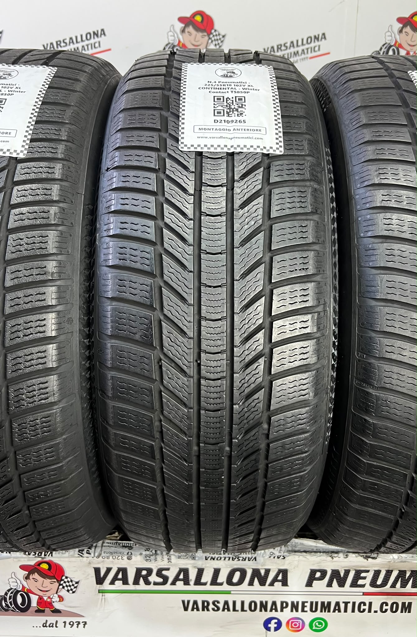 N.4 Pneumatici - 225/55R18 102V XL CONTINENTAL - Winter Contact TS850P - immagine 2