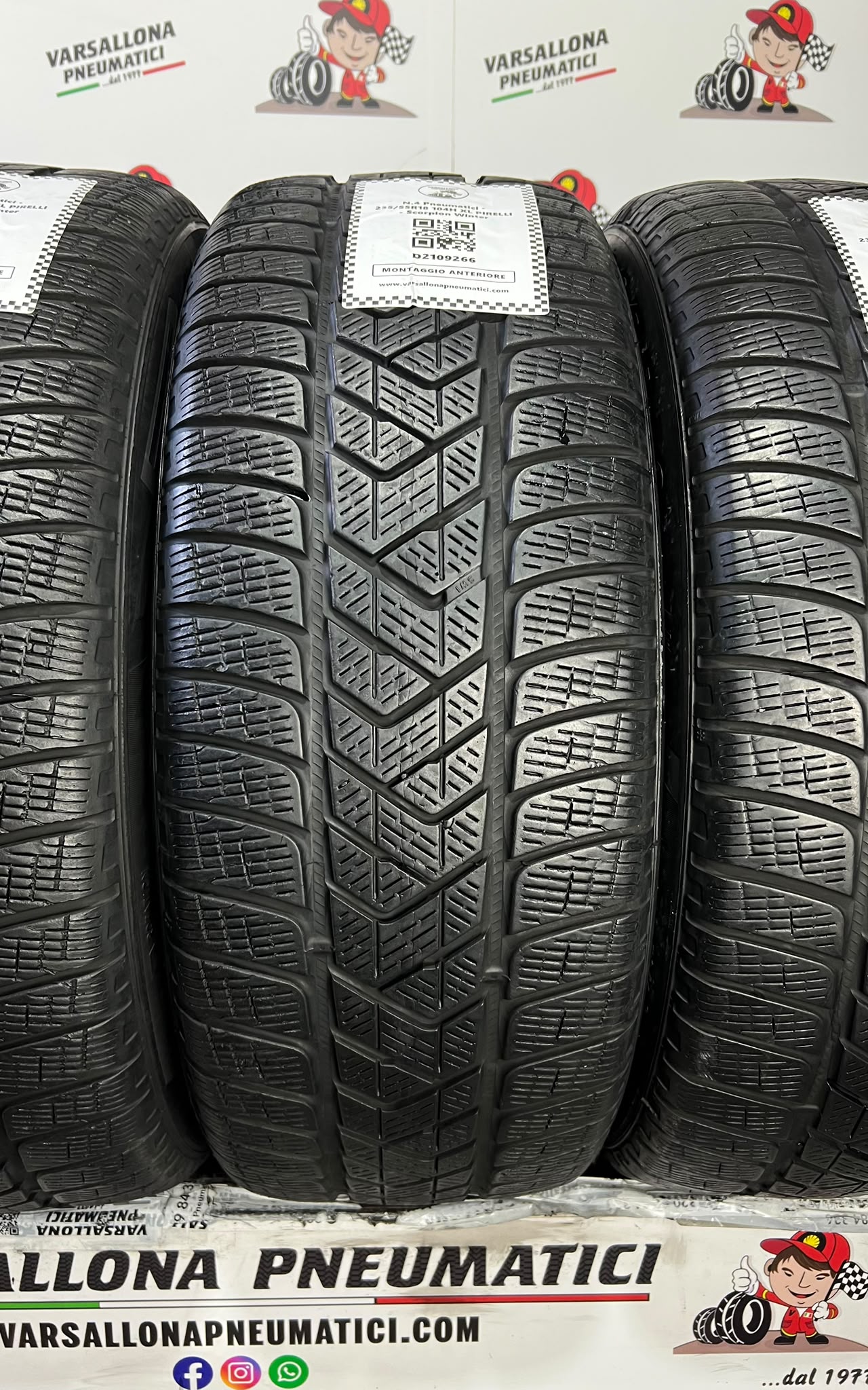 N.4 Pneumatici - 235/55R18 104H XL PIRELLI - Scorpion Winter Seal Inside - immagine 2