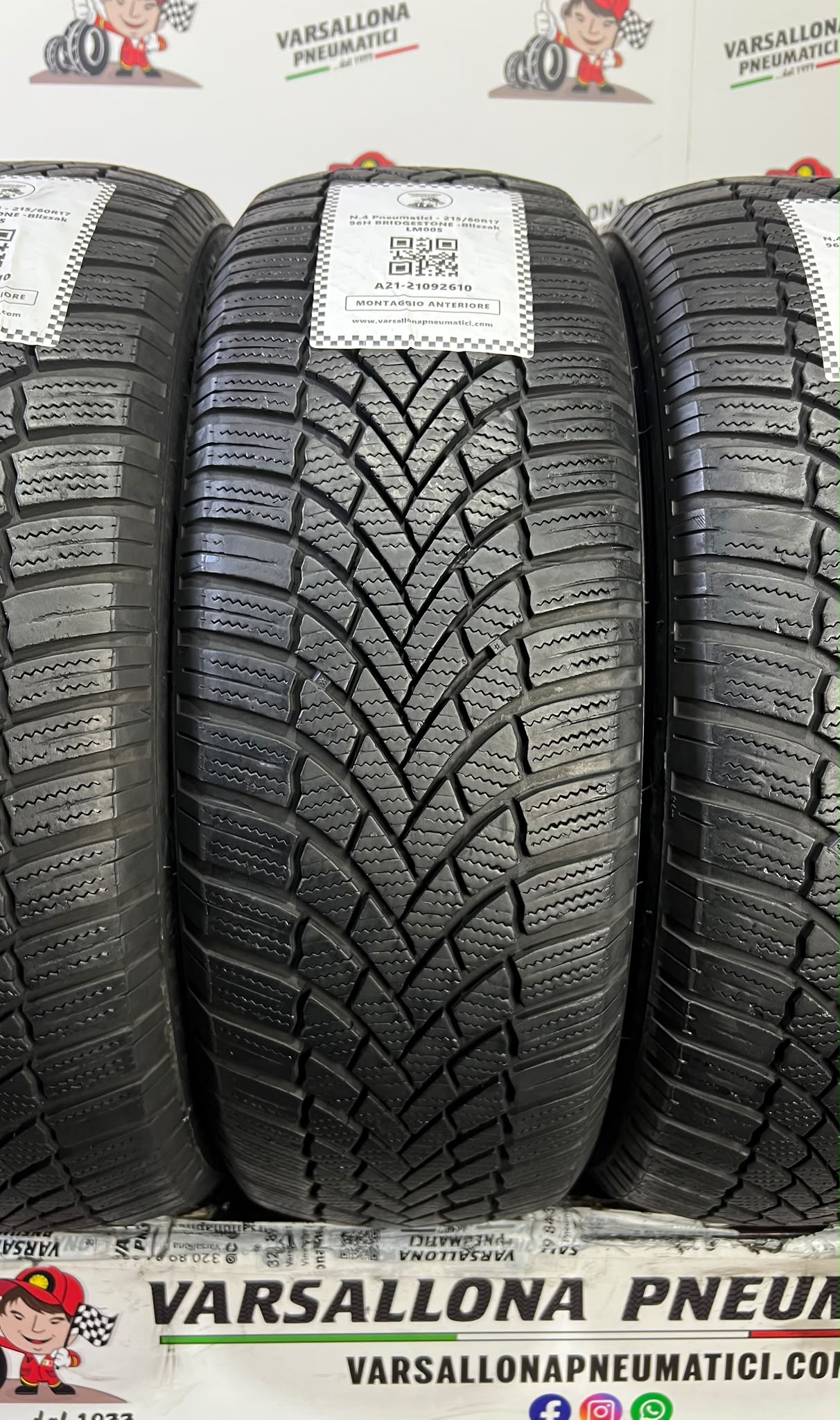 N.4 Pneumatici - 215/60R17 96H BRIDGESTONE - Blizzak LM005 - immagine 2