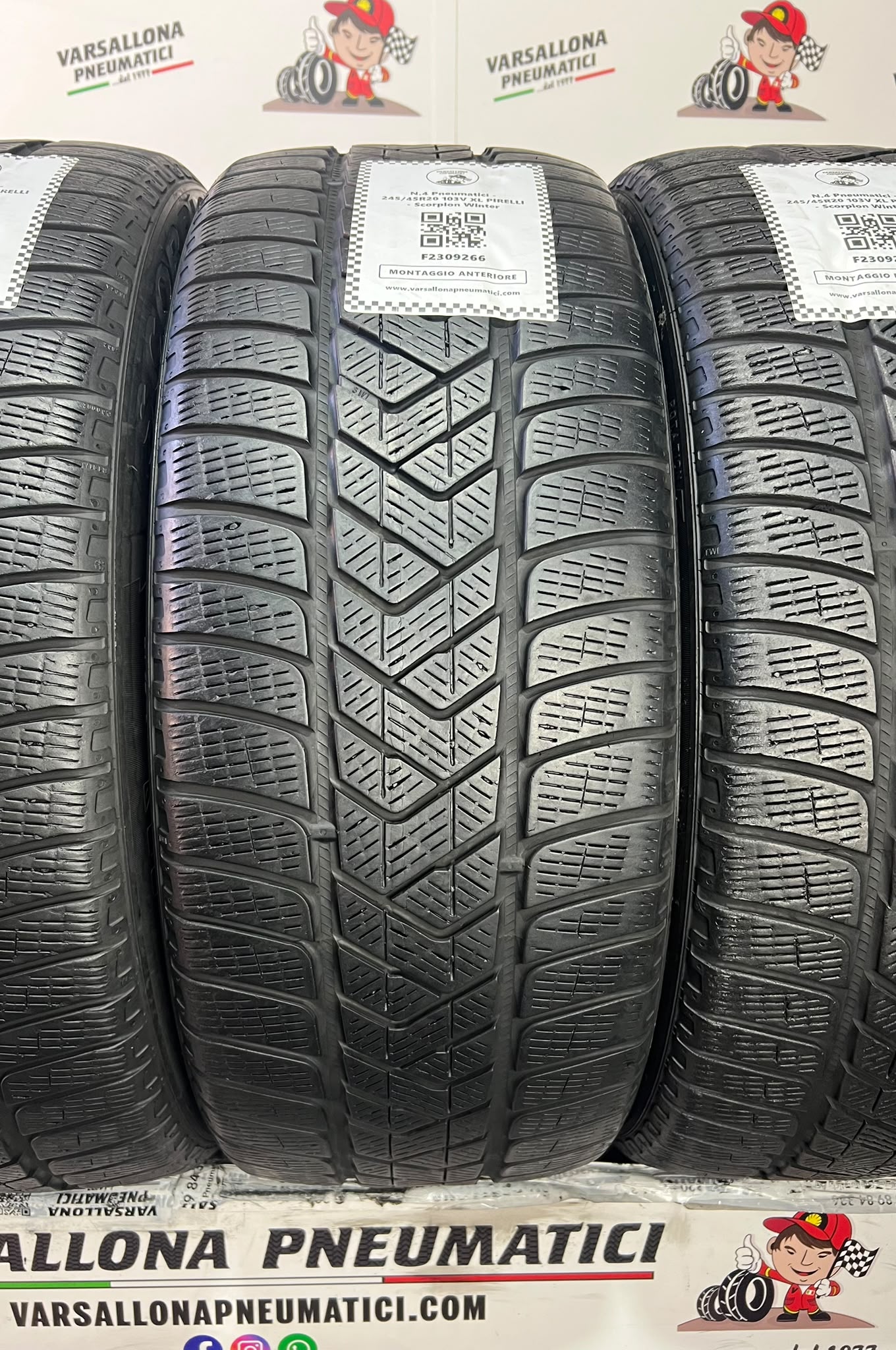 N.4 Pneumatici - 245/45R20 103V XL PIRELLI - Scorpion Winter - immagine 2