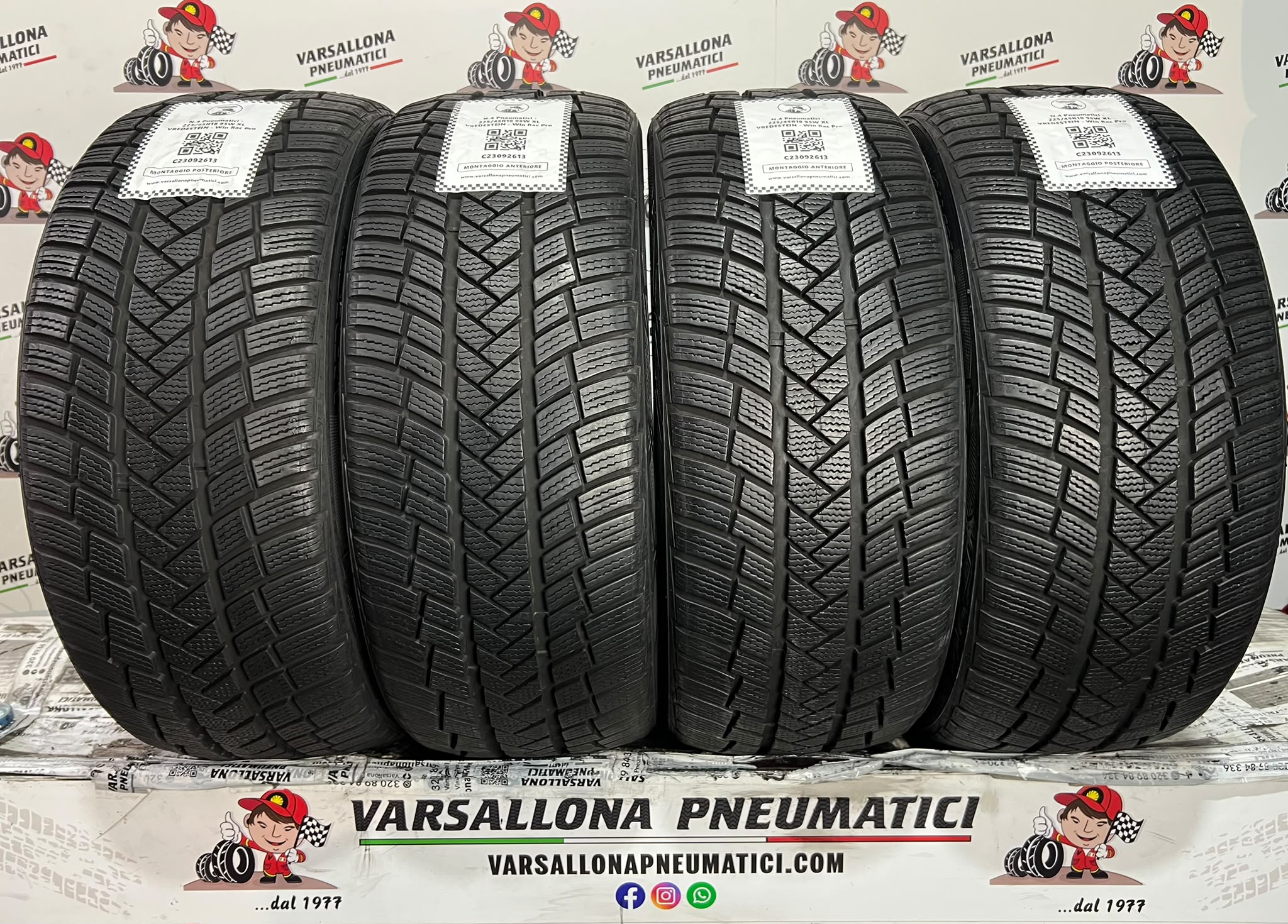 N.4 Pneumatici - 225/45R18 95W XL VREDESTEIN - Wintrac Pro
