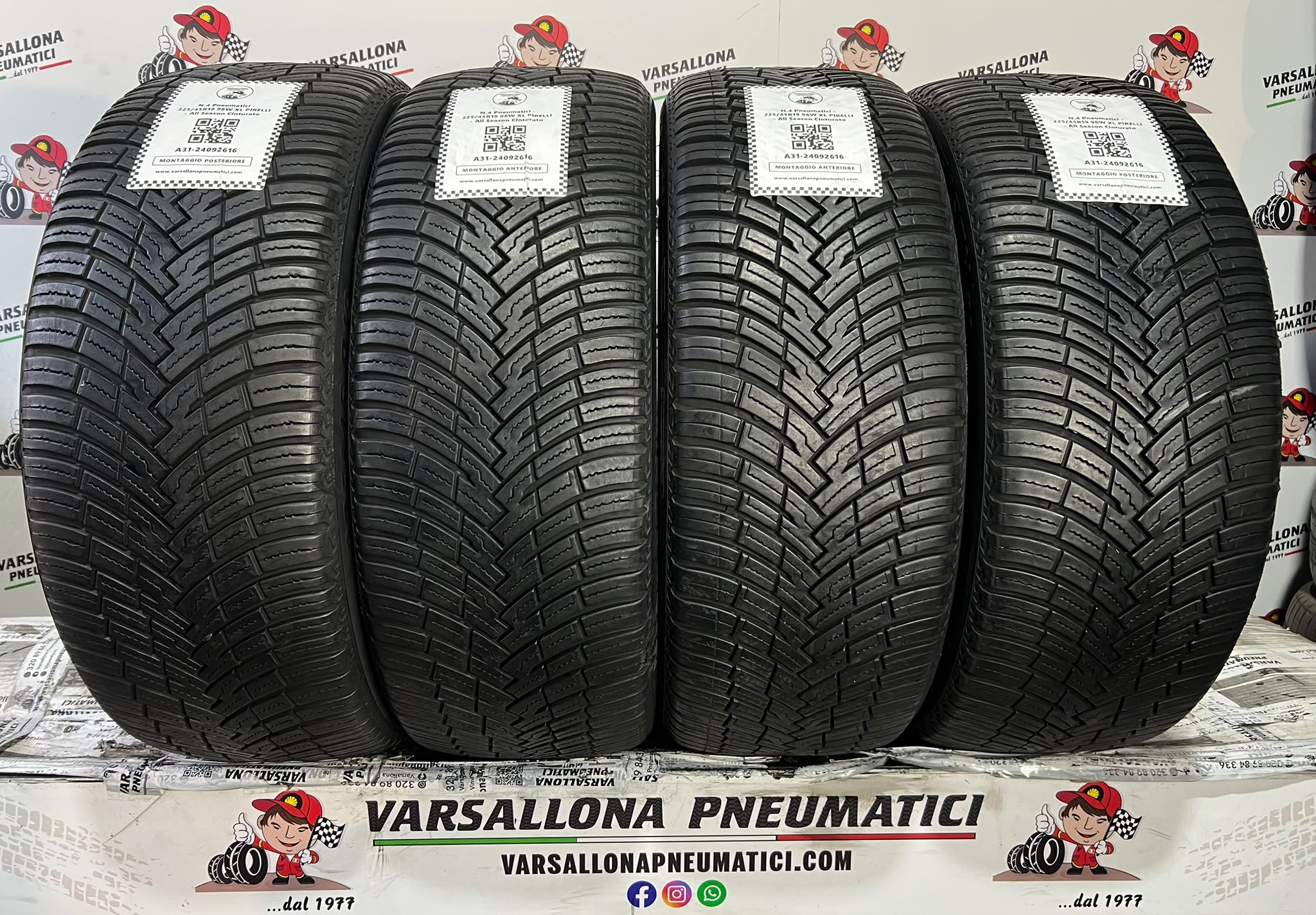 N.4 Pneumatici - 225/45R19 96W XL PIRELLI - All Season Cinturato