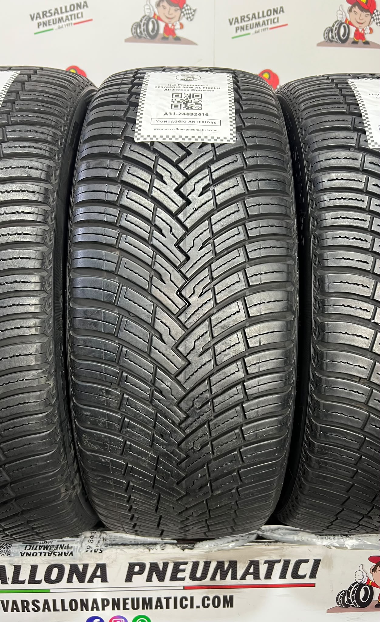N.4 Pneumatici - 225/45R19 96W XL PIRELLI - All Season Cinturato - immagine 2