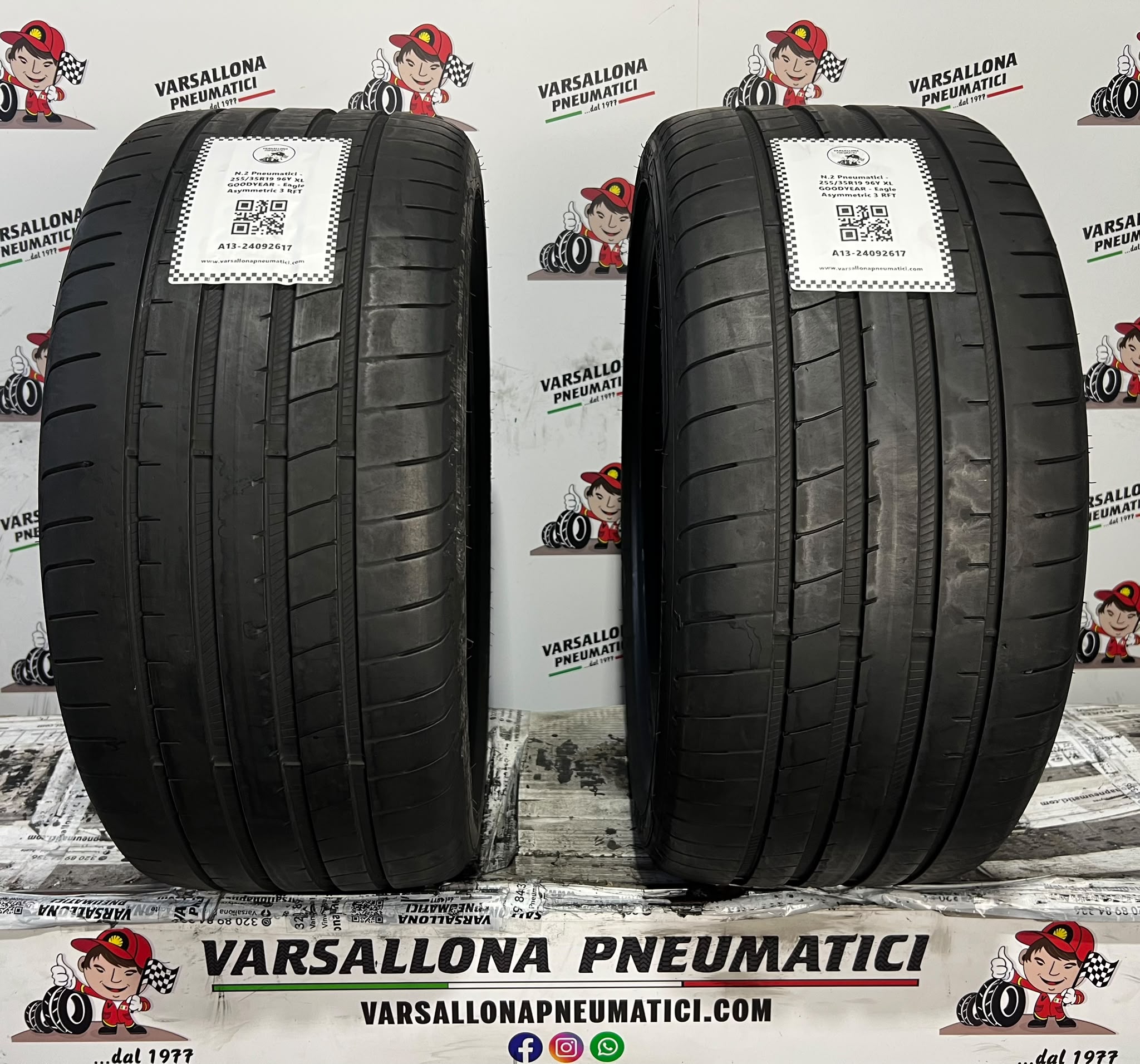 N.2 Pneumatici - 255/35R19 96Y XL GOODYEAR - Eagle Asymmetric 3 RFT