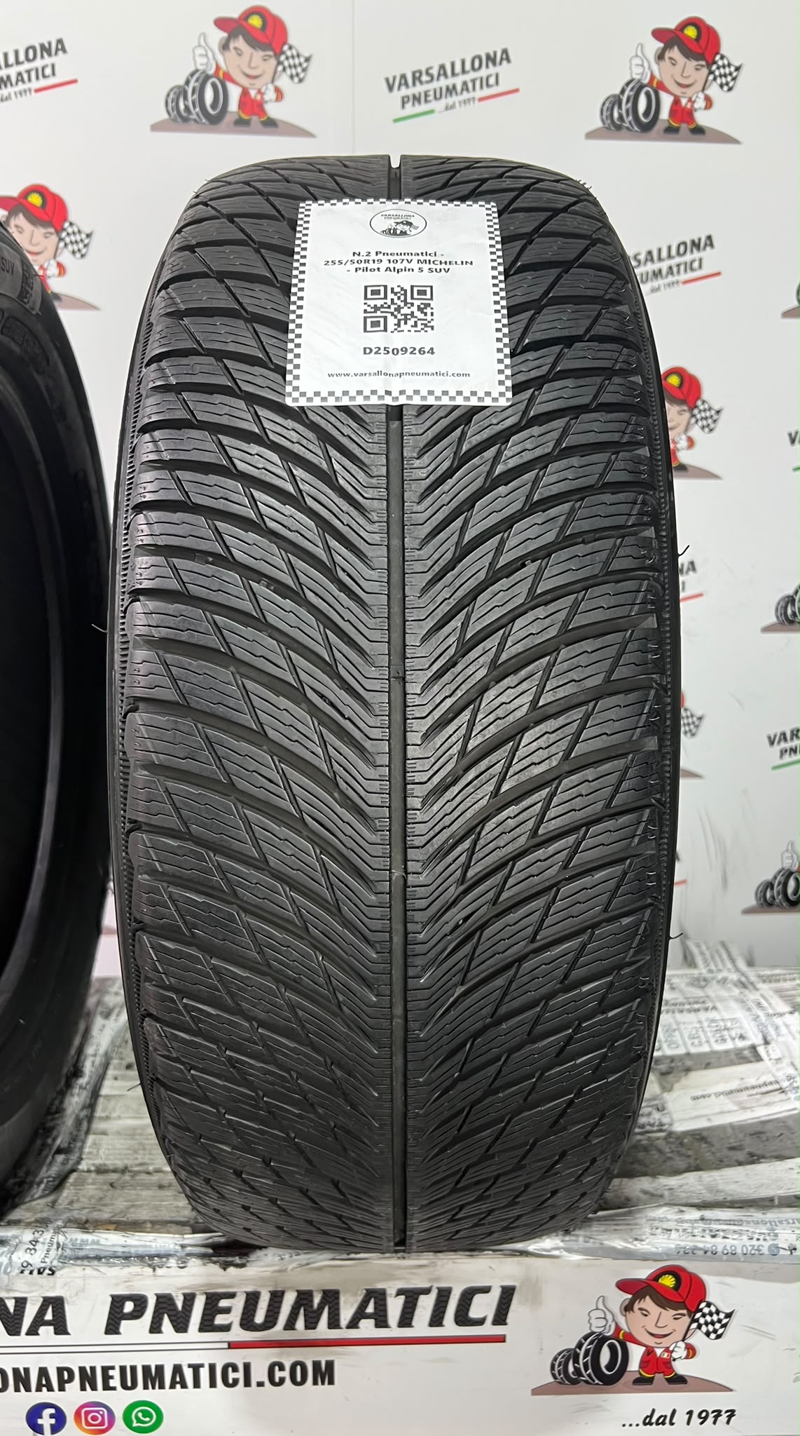 N.2 Pneumatici - 255/50R19 107V XL MICHELIN - Pilot Alpin 5 SUV - immagine 2