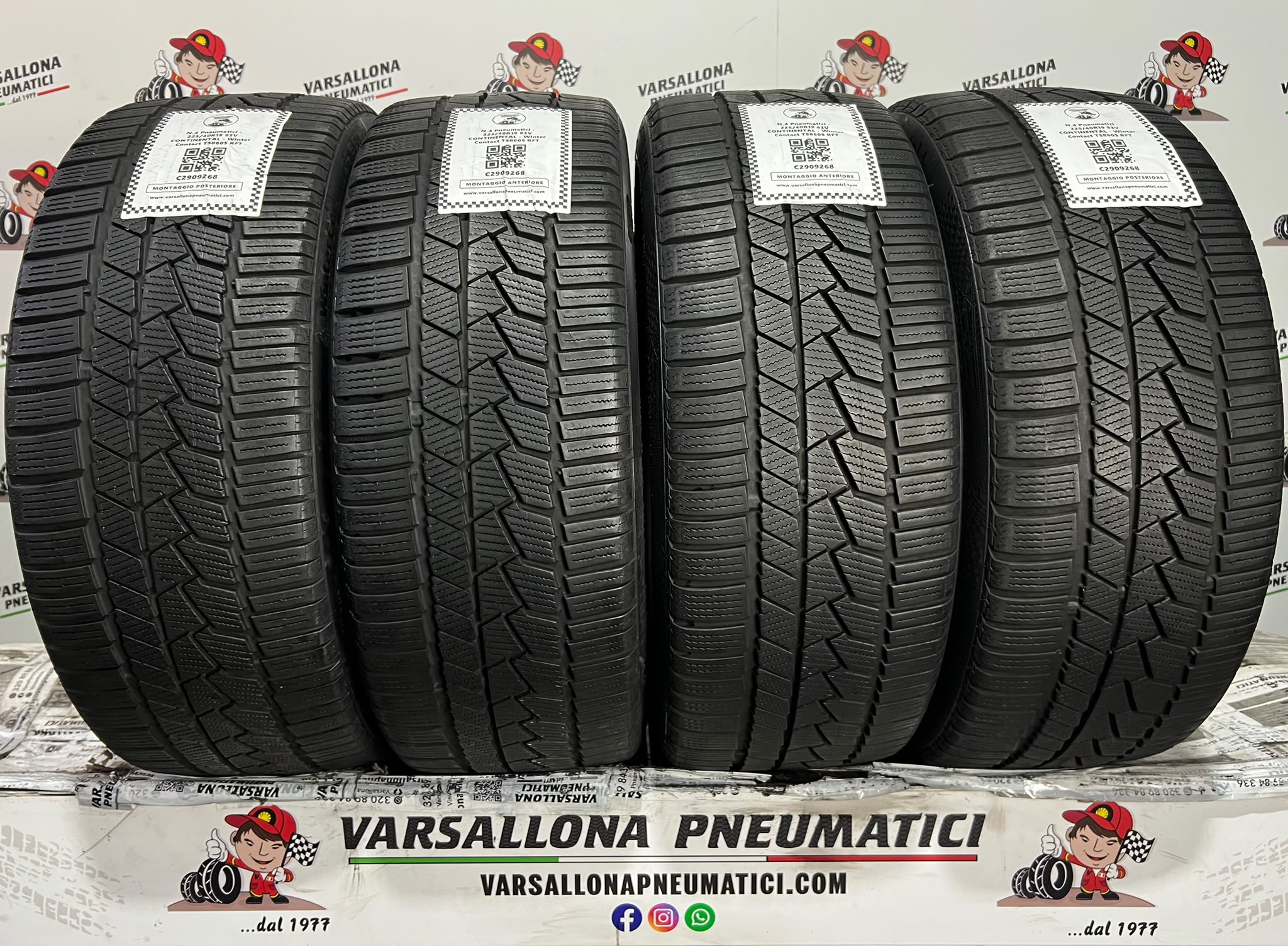 N.4 Pneumatici - 225/40R19 93V XL CONTINENTAL - Winter Contact TS860S RFT