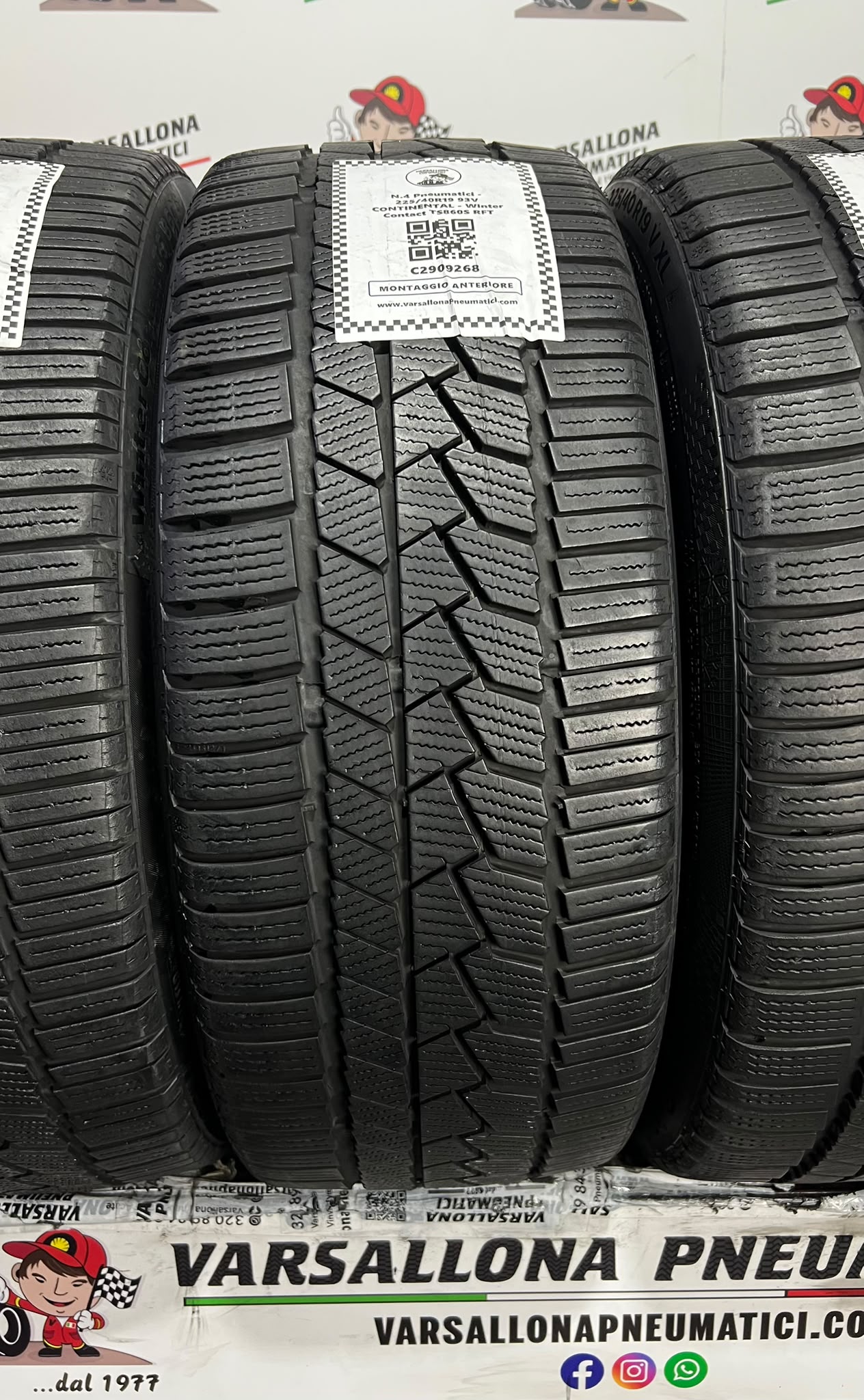 N.4 Pneumatici - 225/40R19 93V XL CONTINENTAL - Winter Contact TS860S RFT - immagine 2