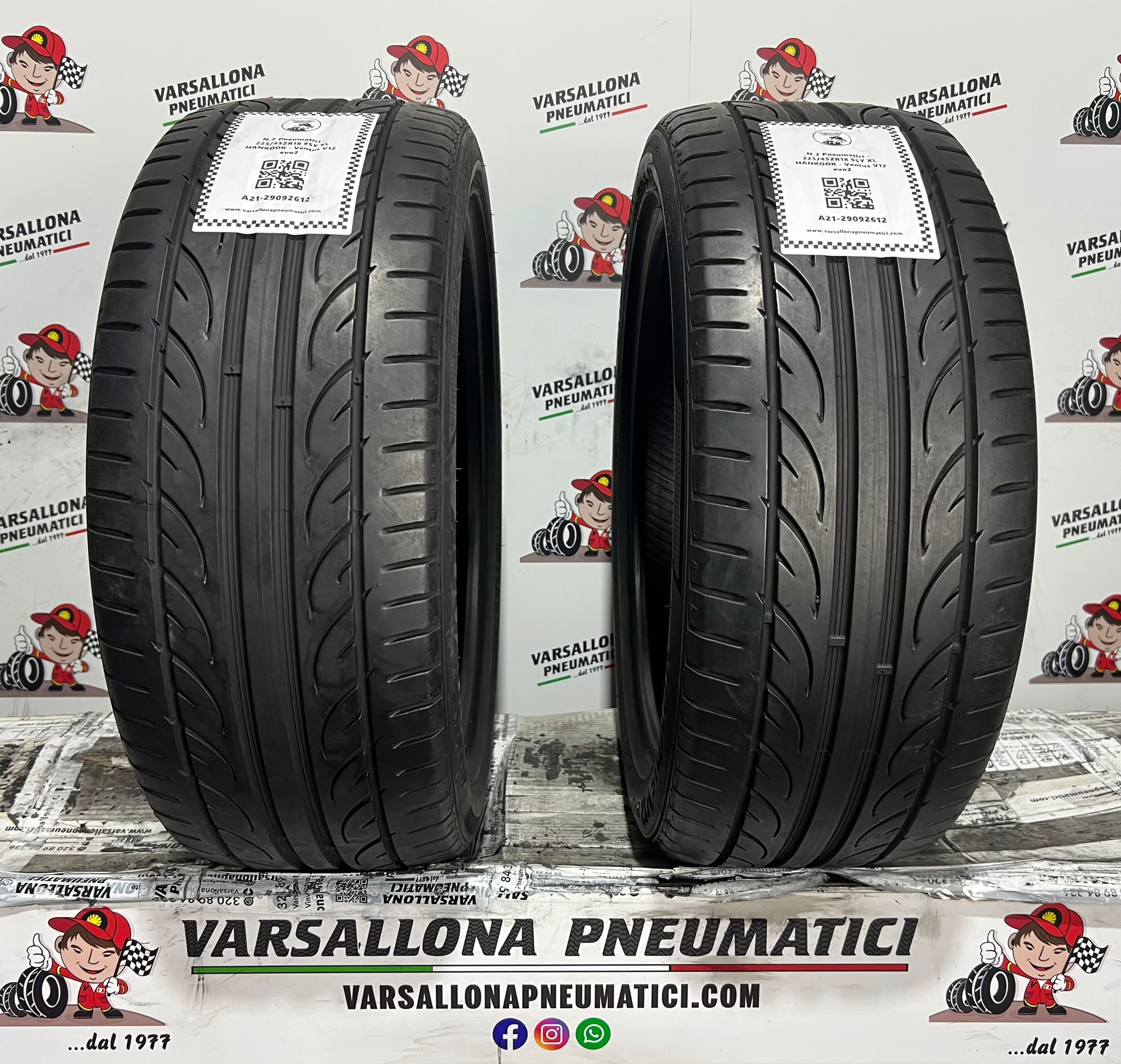 N.2 Pneumatici - 225/45ZR18 95Y XL HANKOOK - Ventus V12 Evo2