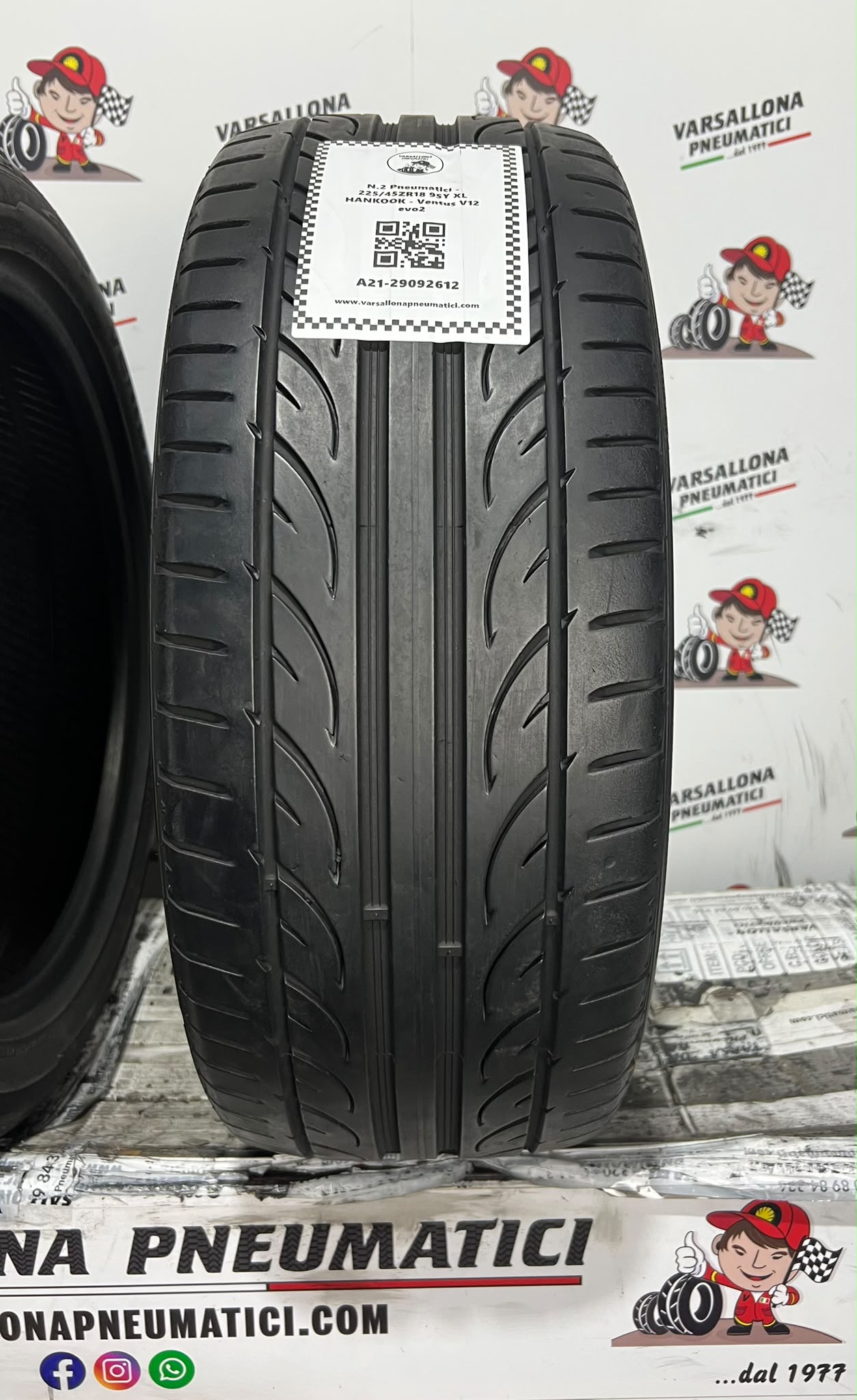 N.2 Pneumatici - 225/45ZR18 95Y XL HANKOOK - Ventus V12 Evo2 - immagine 2