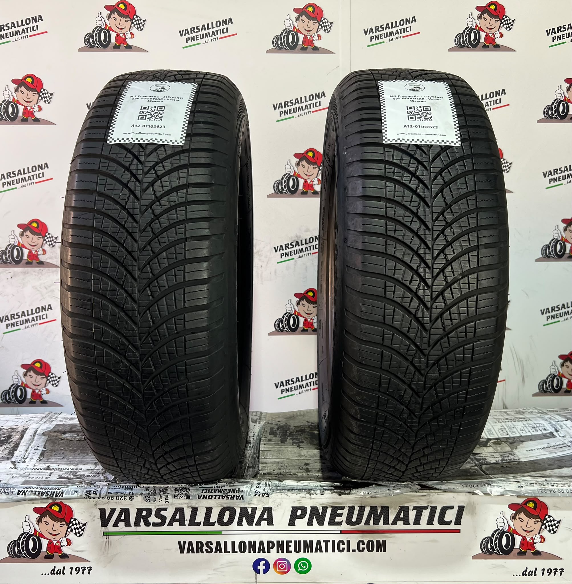 N.2 Pneumatici - 215/65R17 99V GOODYEAR - Vector 4Season